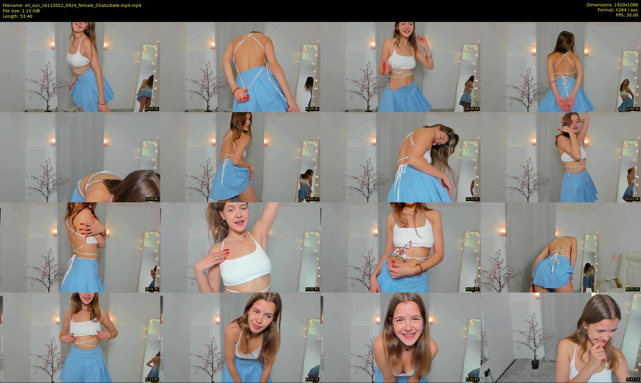 eli_sun — 54 minute Chaturbate female cam show recording, 1080p, Nov 16, 2022