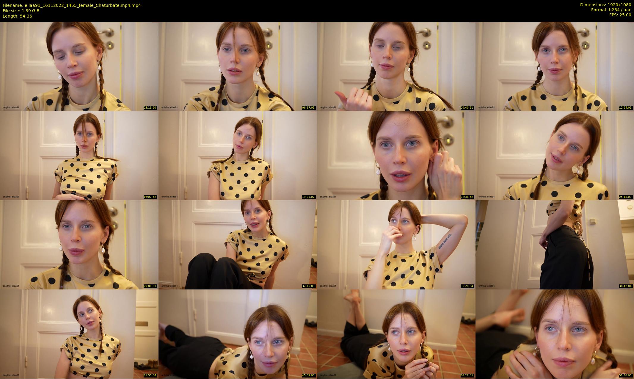 ellaa91 — 55 minute Chaturbate female cam show recording, 1080p, Nov 16, 2022