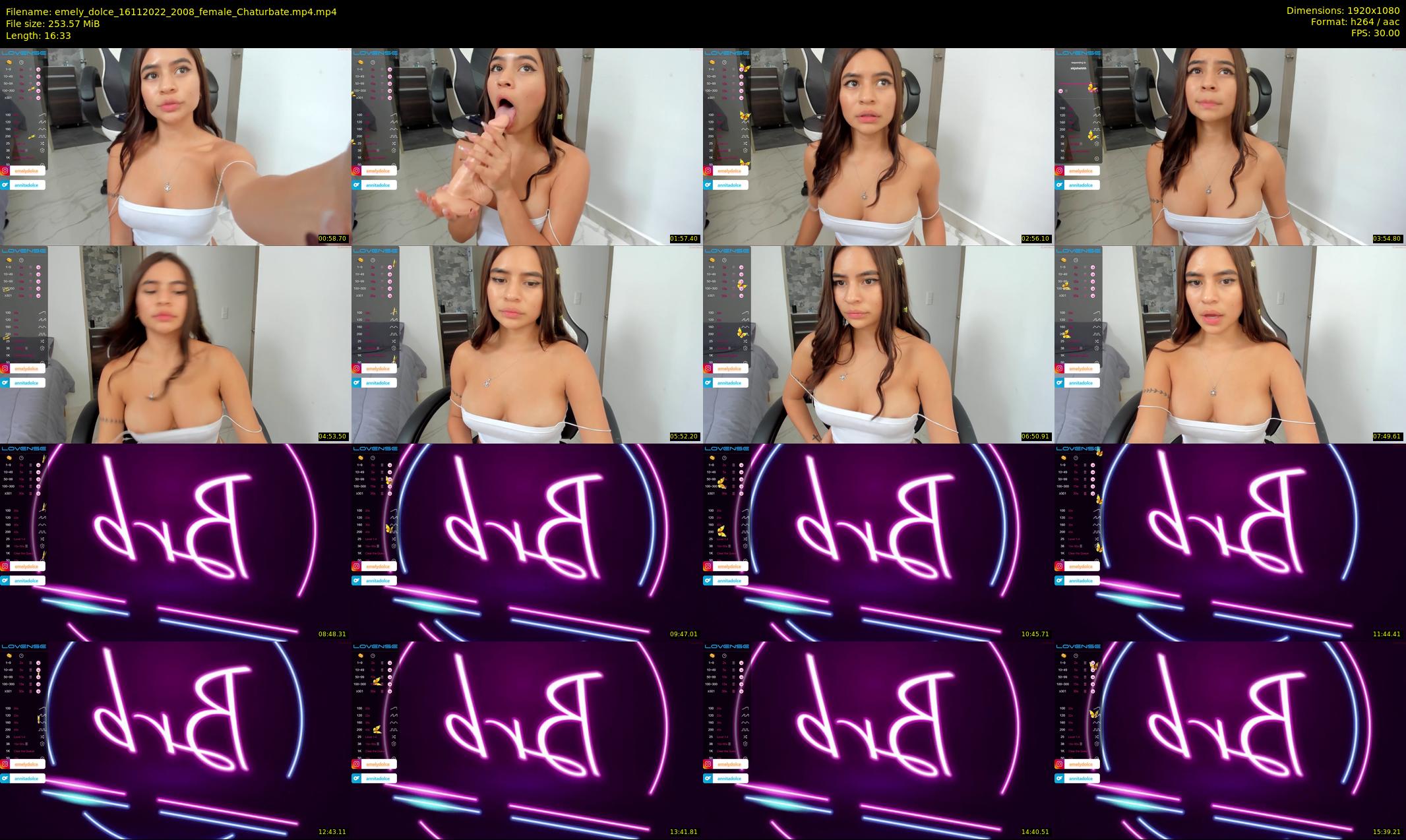 emely_dolce — 17 minute Chaturbate female cam show recording, 1080p, Nov 16, 2022