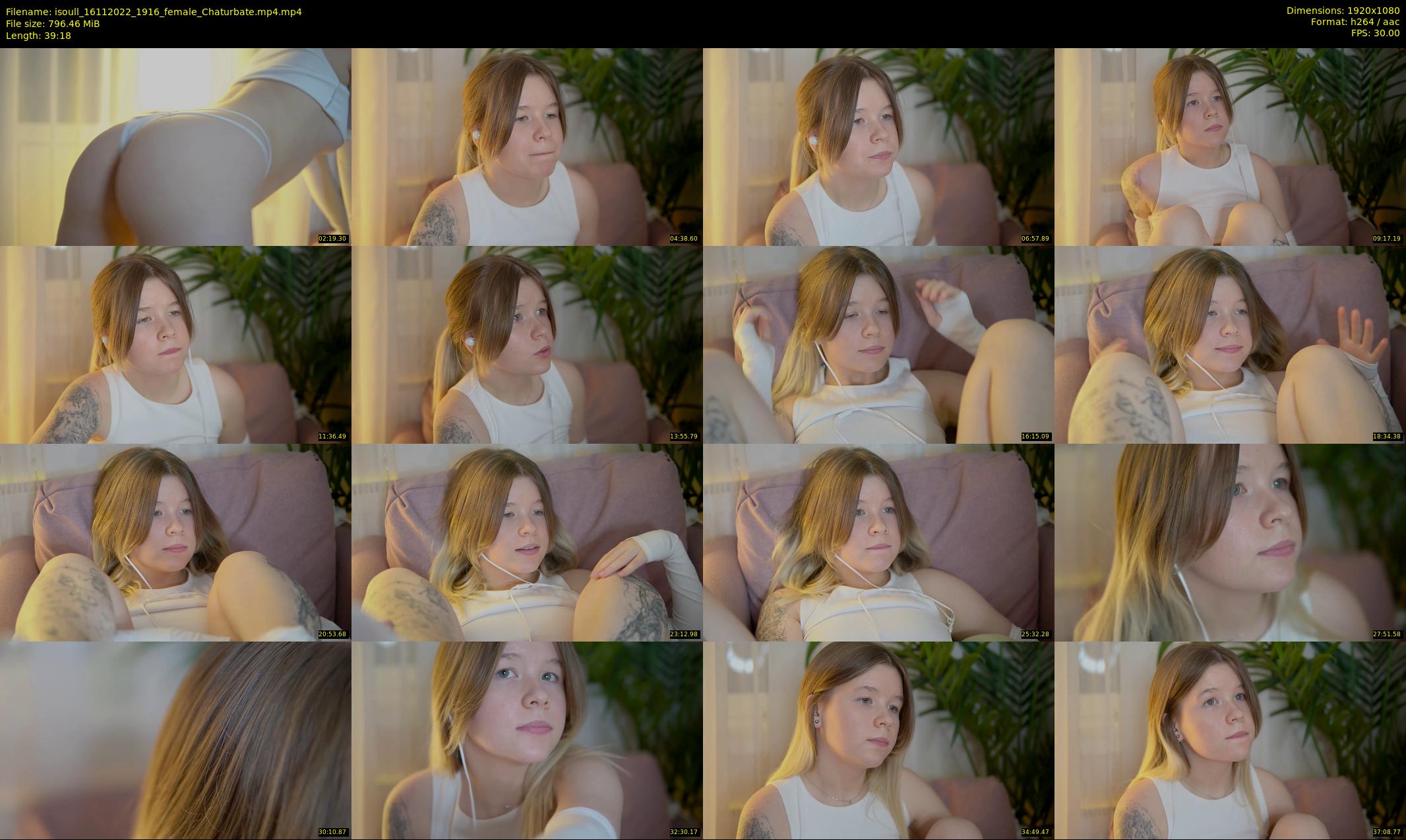 isoull — 40 minute Chaturbate female cam show recording, 1080p, Nov 16, 2022