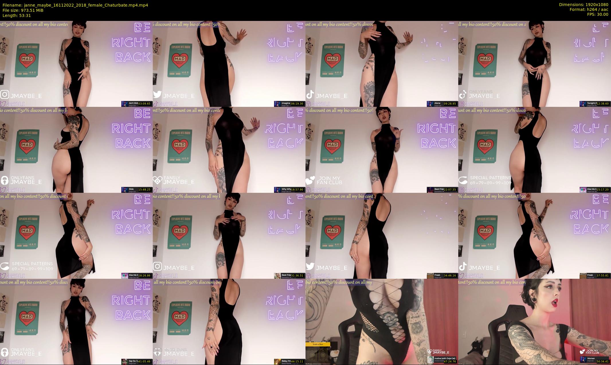 janne_maybe — 54 minute Chaturbate female cam show recording, 1080p, Nov 16, 2022