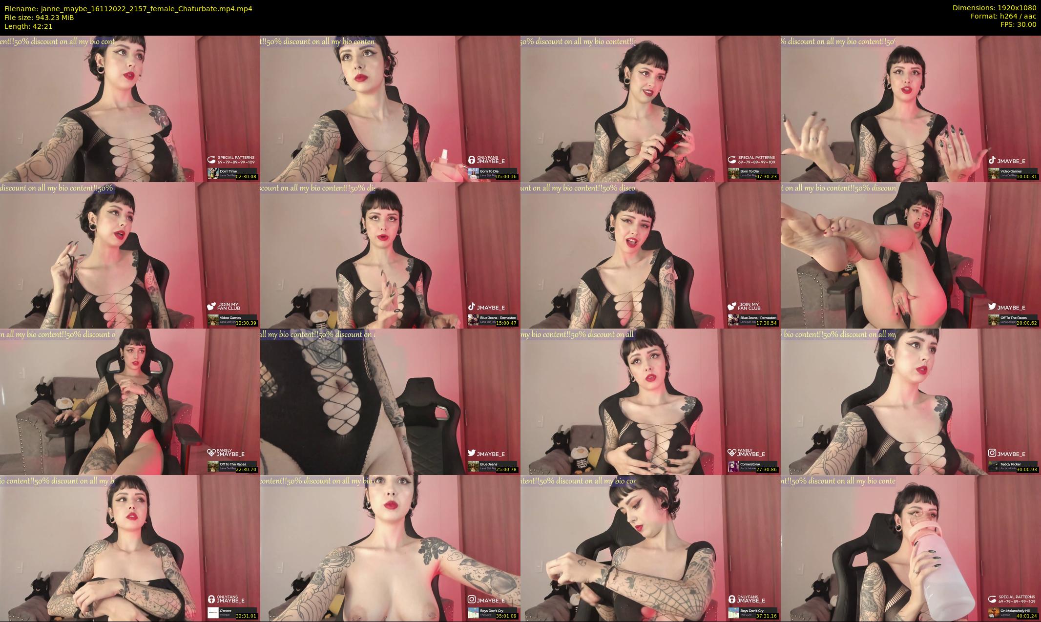janne_maybe — 43 minute Chaturbate female cam show recording, 1080p, Nov 16, 2022