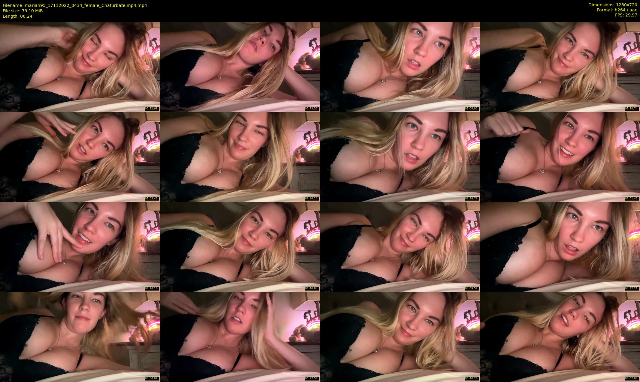 mariah95 — 7 minute Chaturbate female cam show recording, 720p, Nov 17, 2022