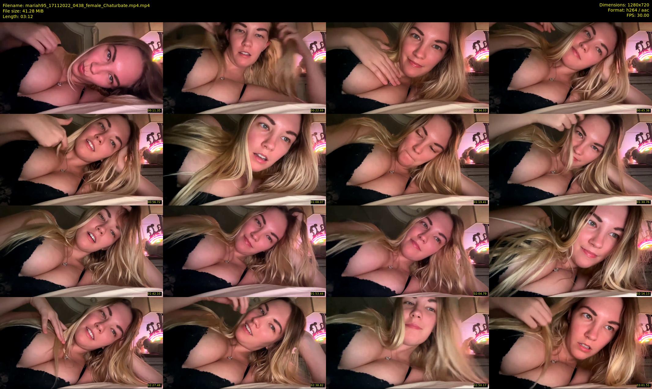 mariah95 — 4 minute Chaturbate female cam show recording, 720p, Nov 17, 2022