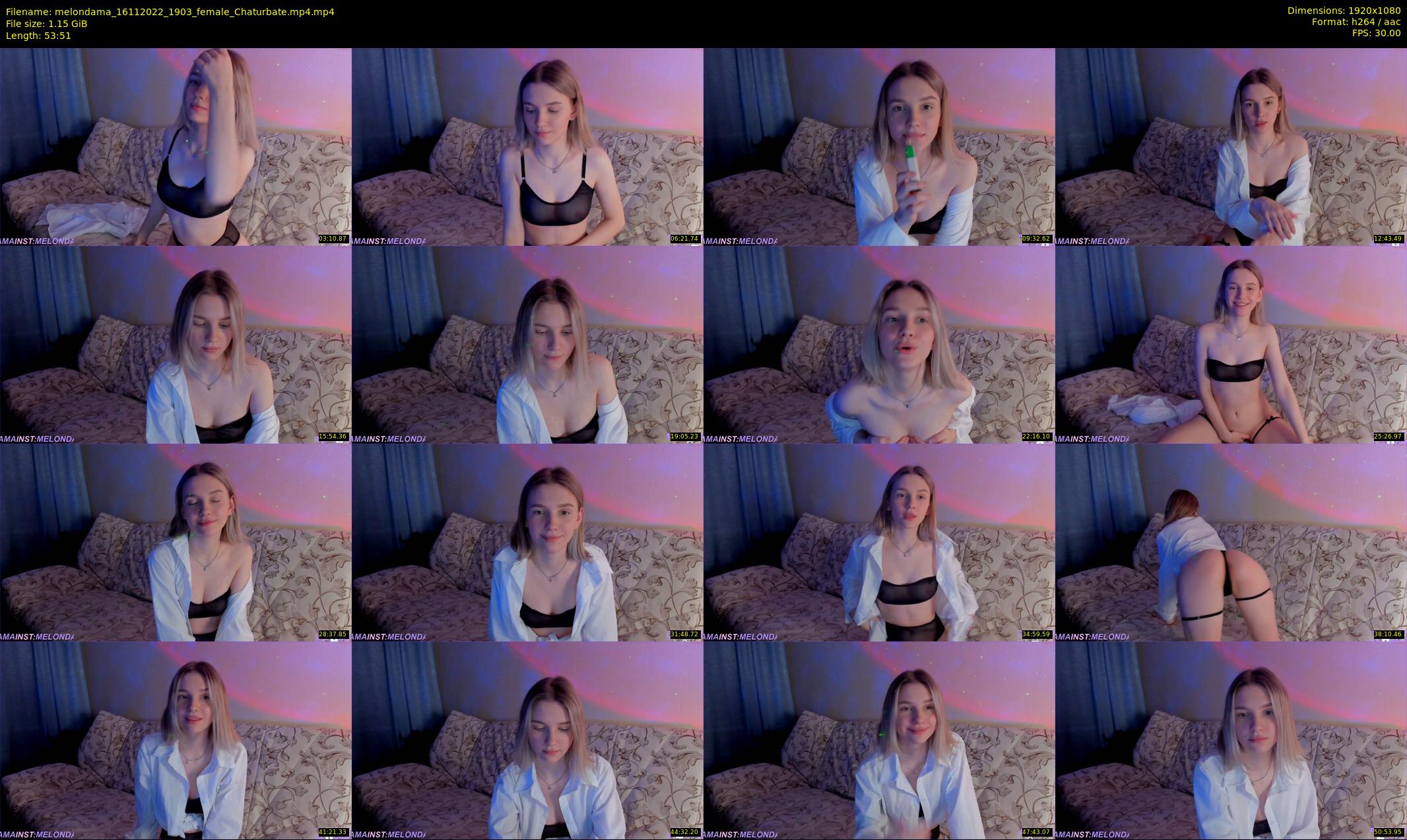 melondama — 54 minute Chaturbate female cam show recording, 1080p, Nov 16, 2022