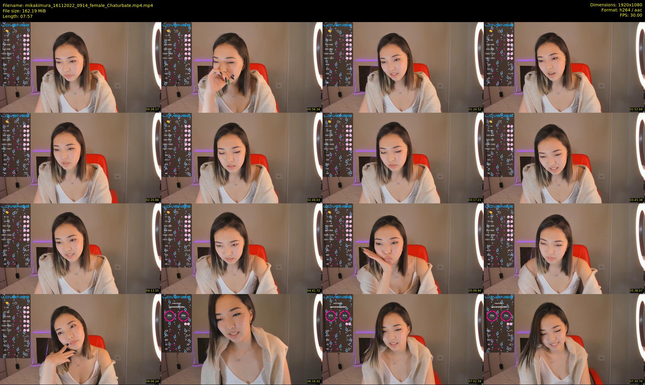 mikakimura — 8 minute Chaturbate female cam show recording, 1080p, Nov 16, 2022