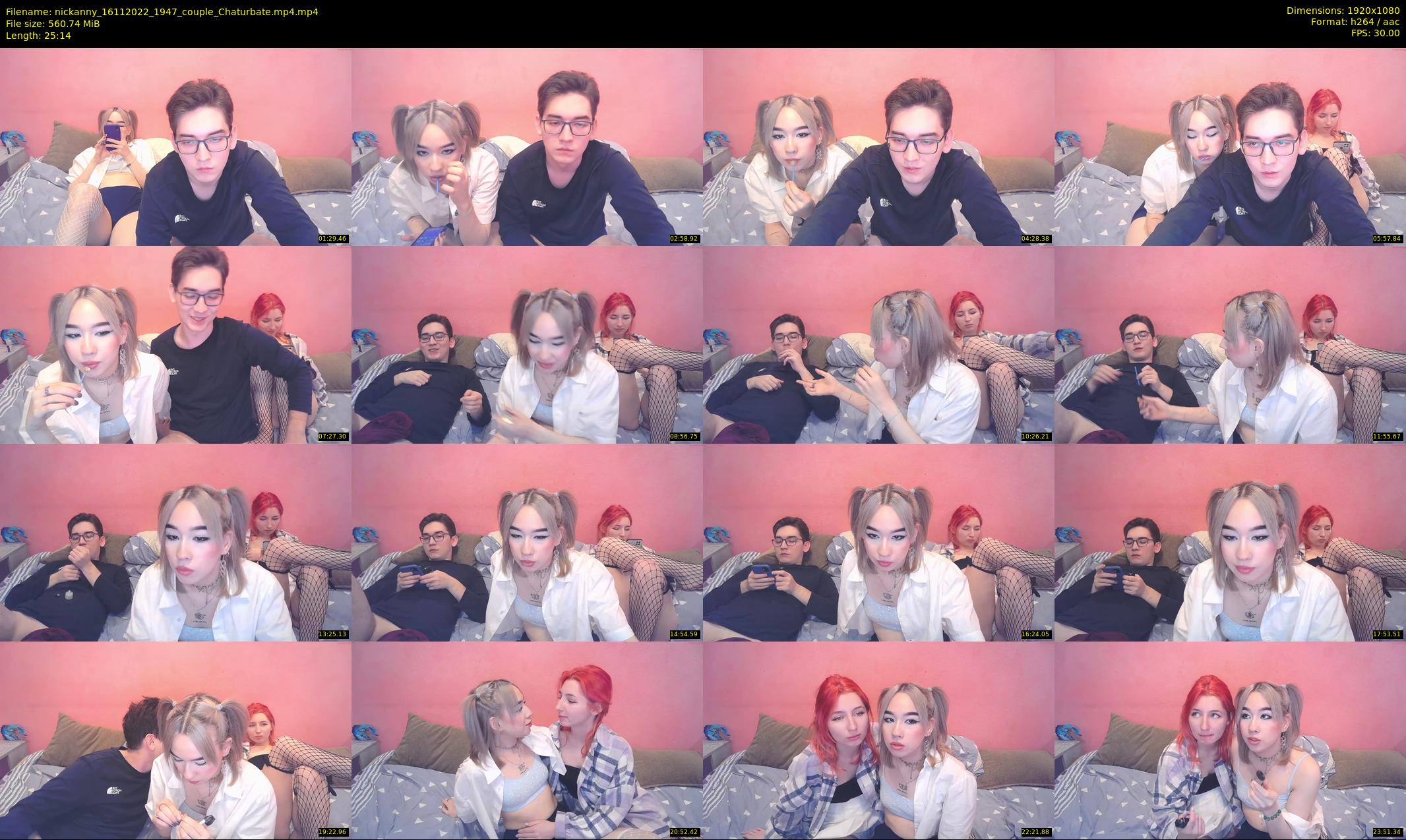 nickanny — 26 minute Chaturbate couple cam show recording, 1080p, Nov 16, 2022