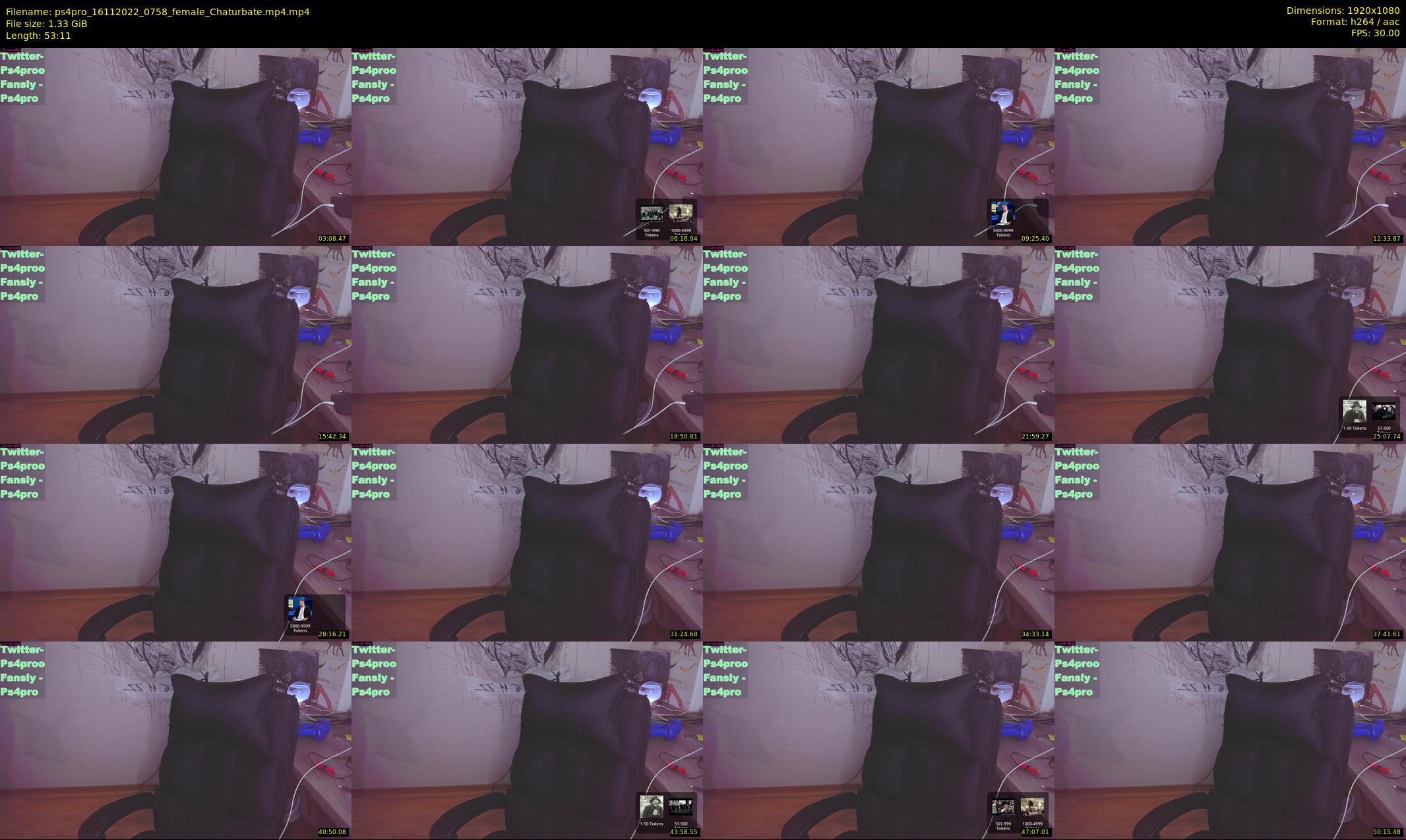 ps4pro — 54 minute Chaturbate female cam show recording, 1080p, Nov 16, 2022
