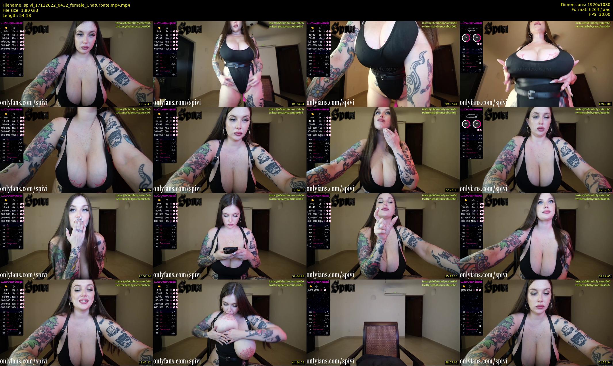 spivi — 55 minute Chaturbate female cam show recording, 1080p, Nov 17, 2022