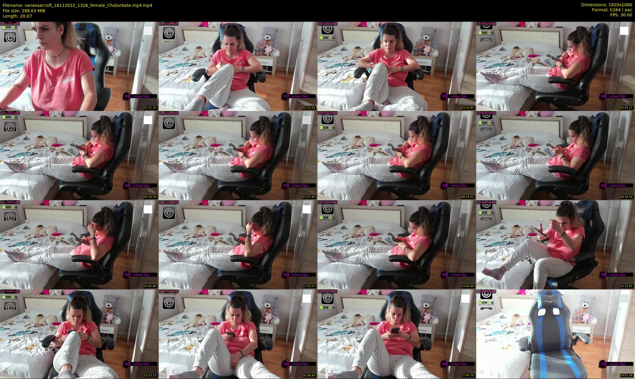 vanessacroft — 21 minute Chaturbate female cam show recording, 1080p, Nov 16, 2022