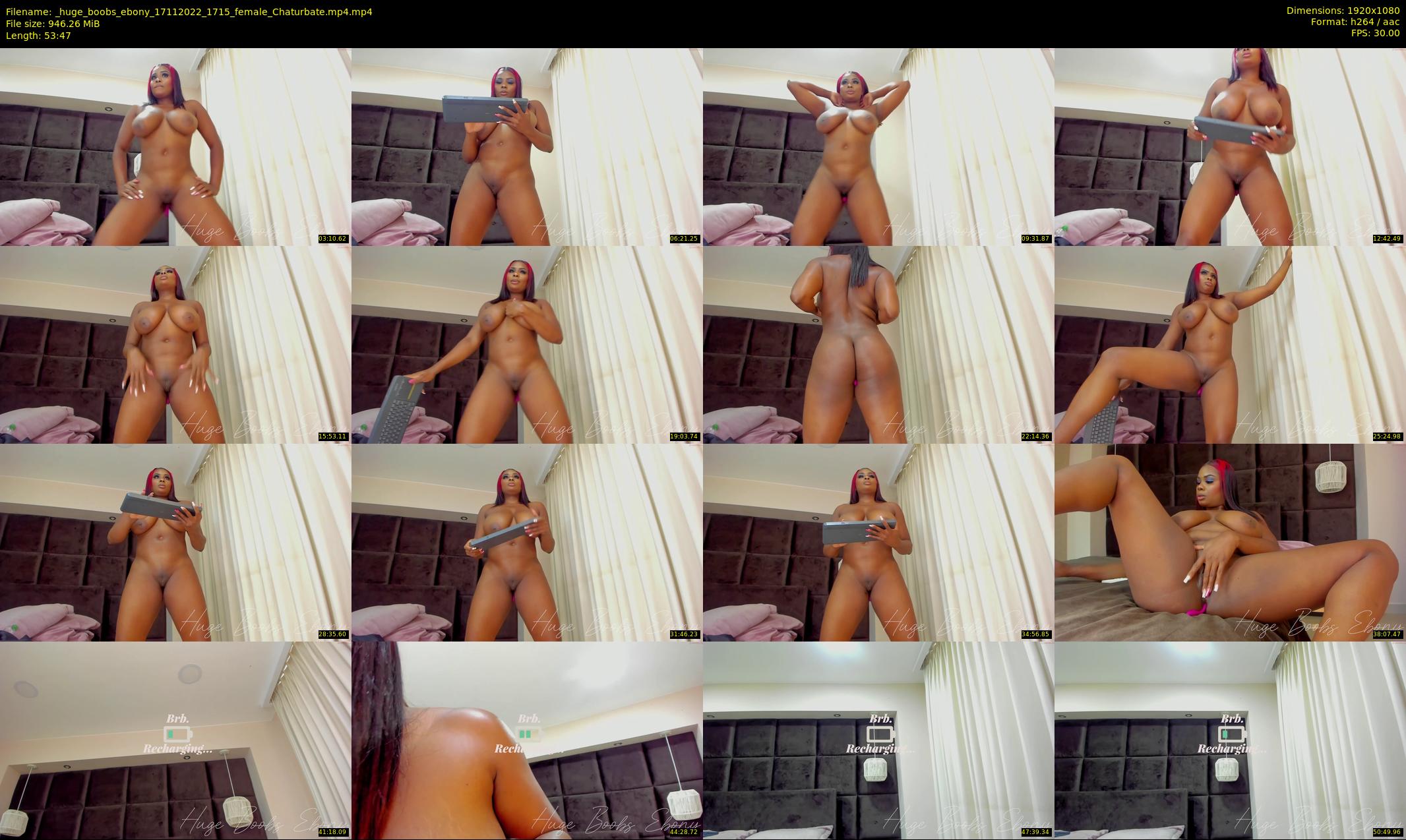 _huge_boobs_ebony — 54 minute Chaturbate female cam show recording, 1080p, Nov 17, 2022