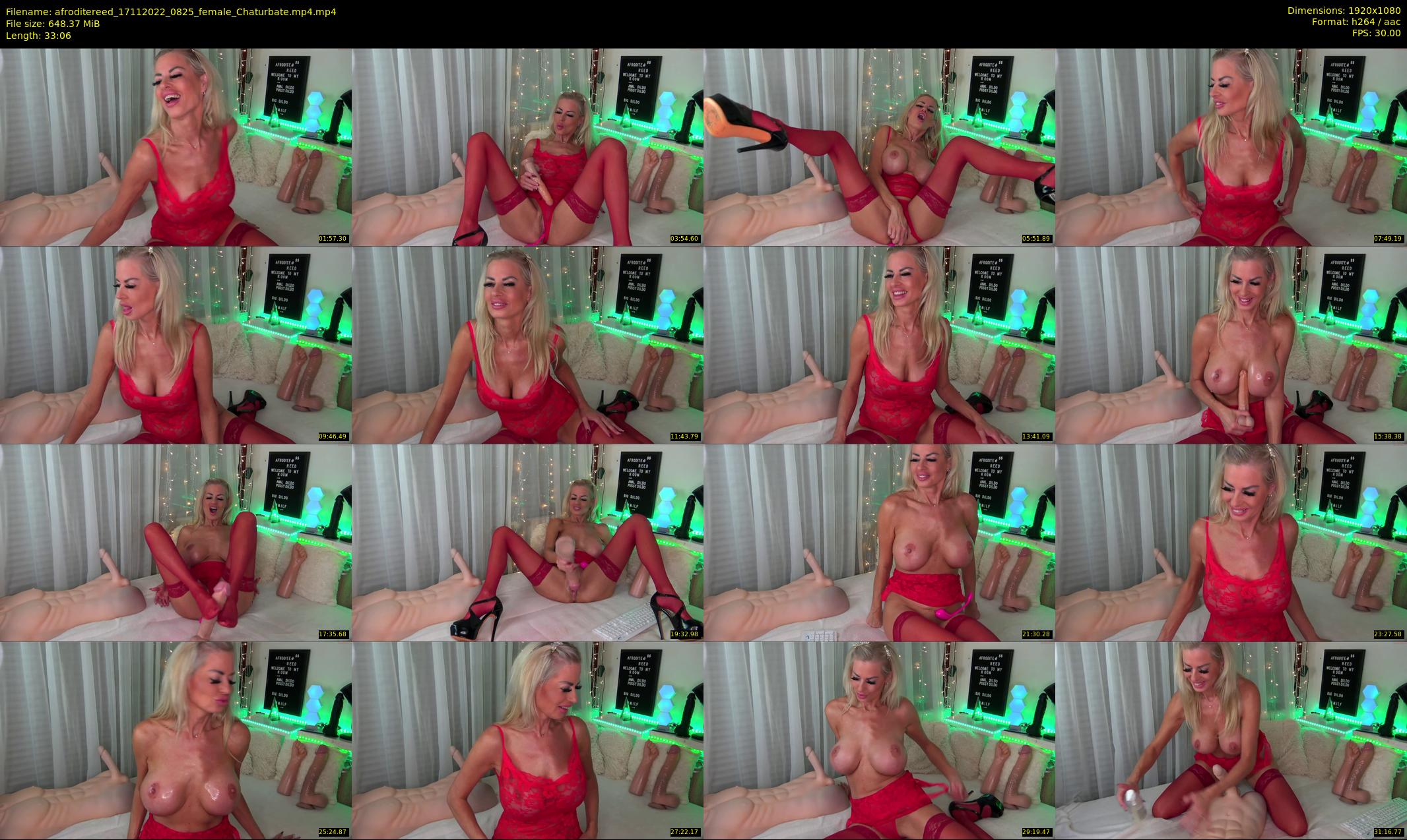 afroditereed — 34 minute Chaturbate female cam show recording, 1080p, Nov 17, 2022