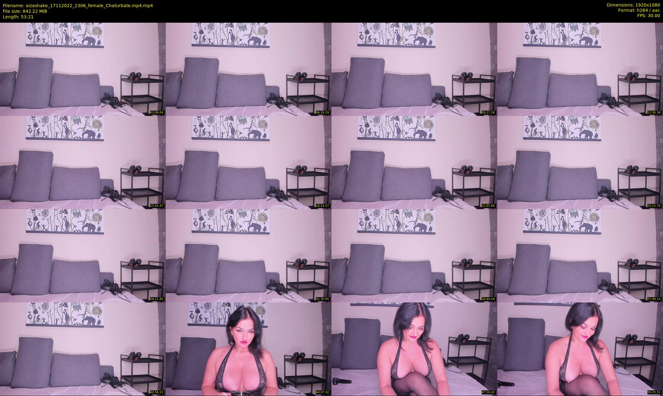 aizashake — 54 minute Chaturbate female cam show recording, 1080p, Nov 17, 2022