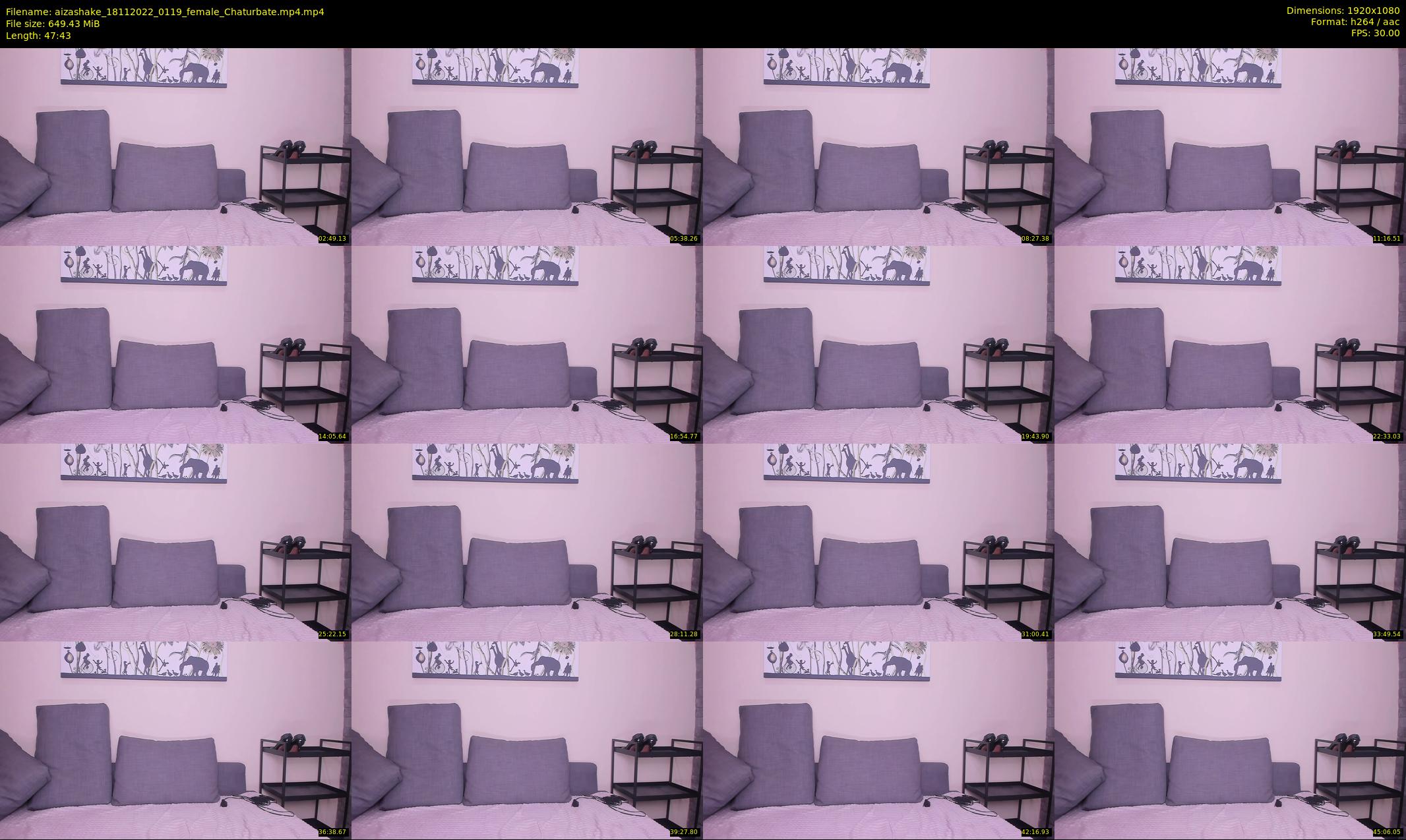 aizashake — 48 minute Chaturbate female cam show recording, 1080p, Nov 18, 2022