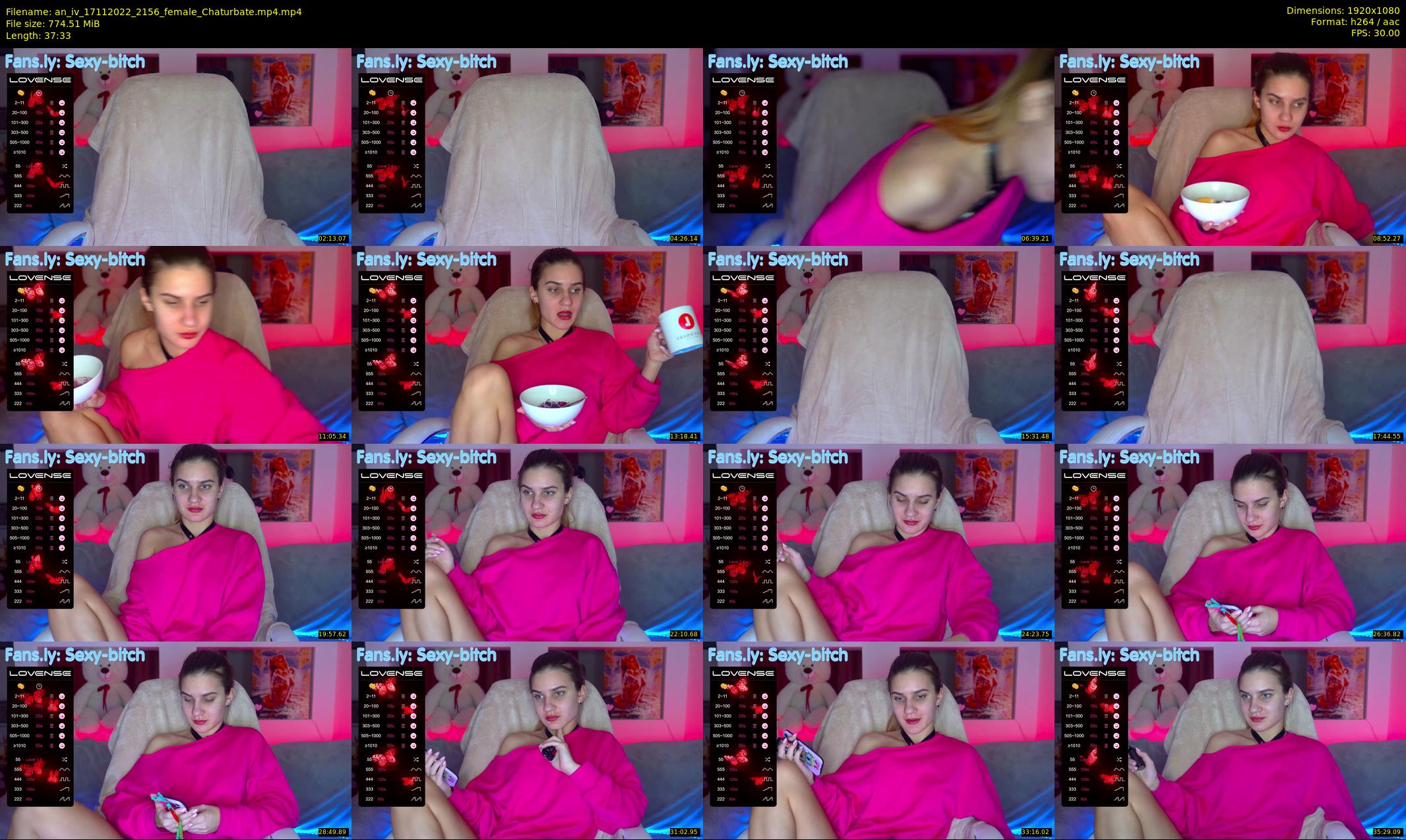 an_iv — 38 minute Chaturbate female cam show recording, 1080p, Nov 17, 2022