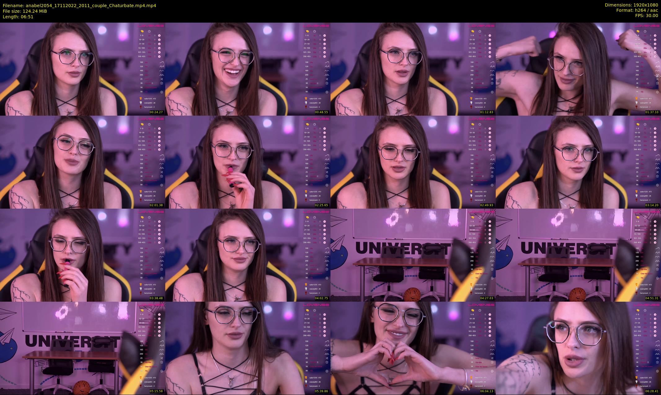 anabel2054 — 7 minute Chaturbate female cam show recording, 1080p, Nov 17, 2022