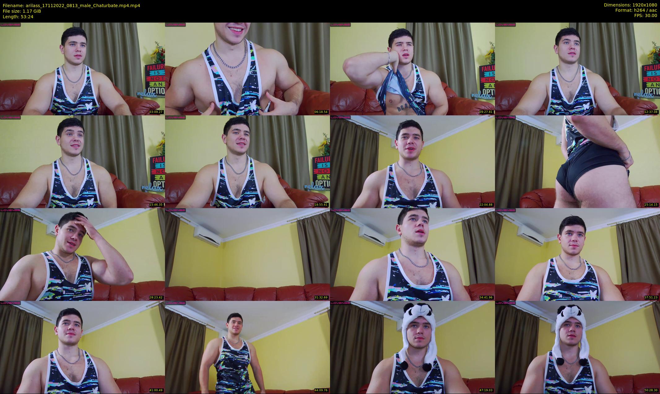 arilass — 54 minute Chaturbate male cam show recording, 1080p, Nov 17, 2022