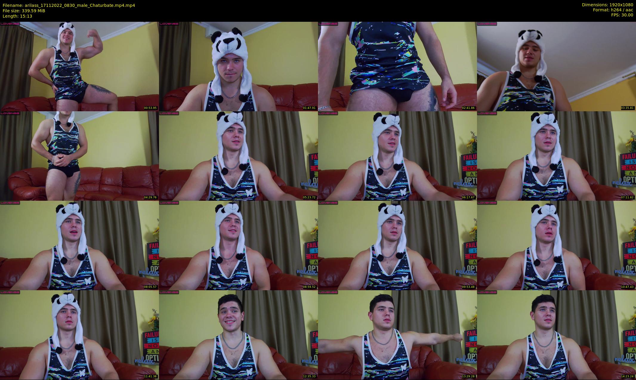 arilass — 16 minute Chaturbate male cam show recording, 1080p, Nov 17, 2022