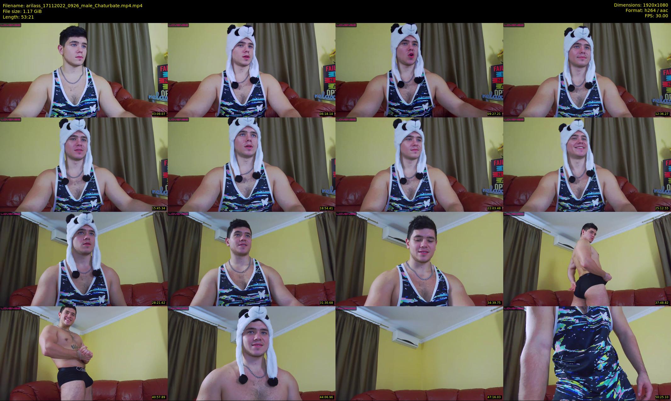 arilass — 54 minute Chaturbate male cam show recording, 1080p, Nov 17, 2022