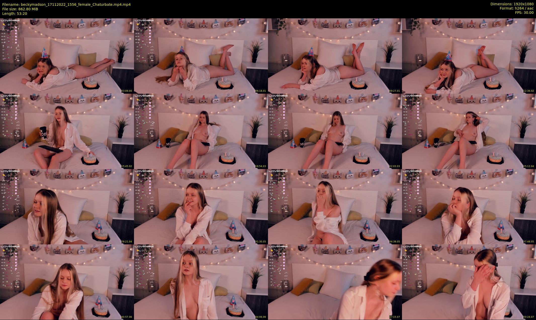 beckymadson — 54 minute Chaturbate female cam show recording, 1080p, Nov 17, 2022