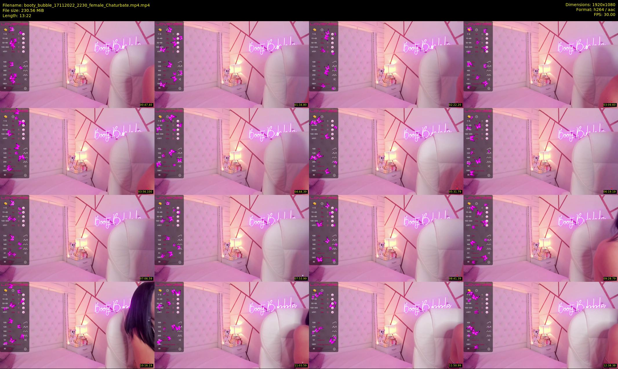 booty_bubble — 14 minute Chaturbate female cam show recording, 1080p, Nov 17, 2022