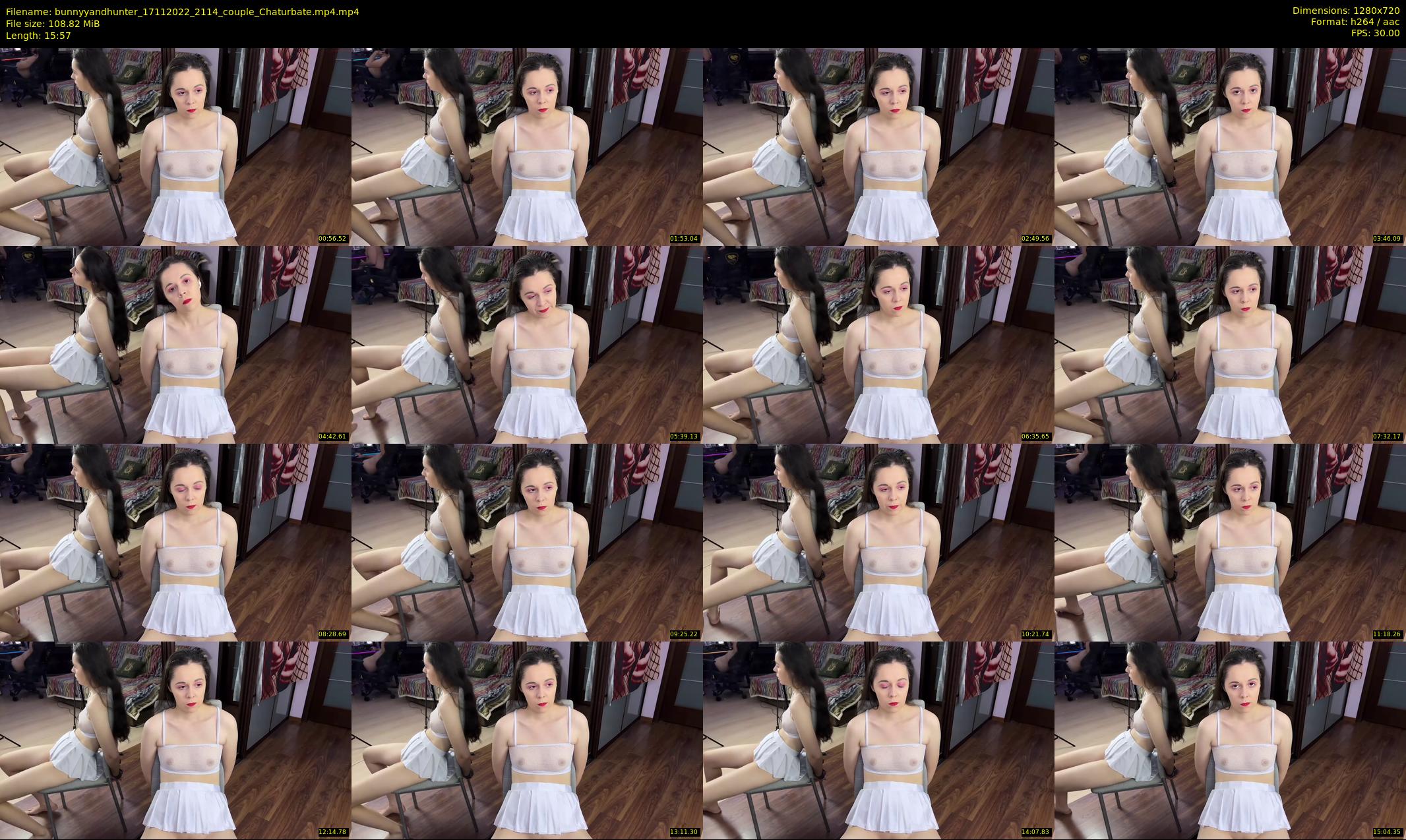 bunnyyandhunter — 16 minute Chaturbate couple cam show recording, 720p, Nov 17, 2022