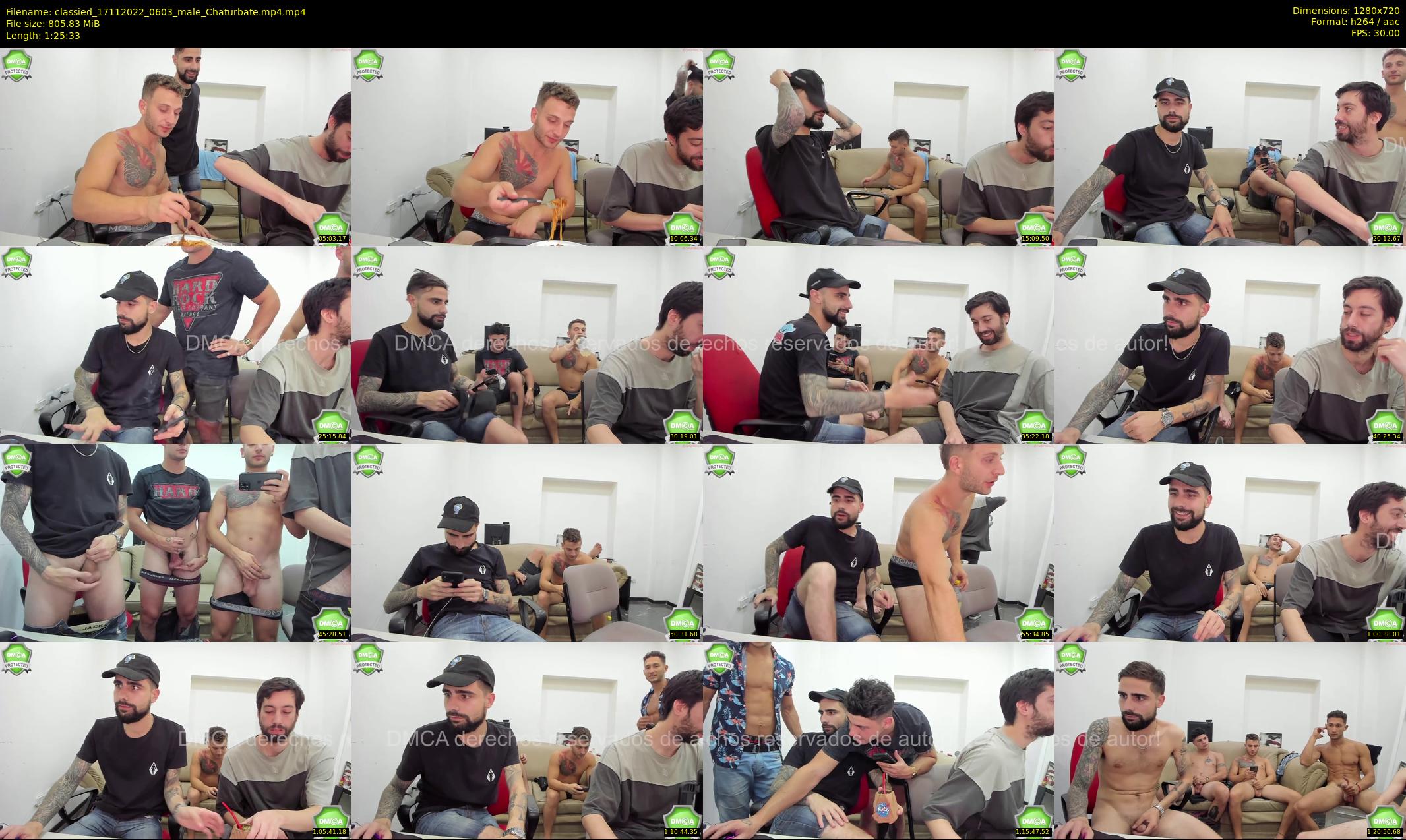 classied — 86 minute Chaturbate male cam show recording, 720p, Nov 17, 2022