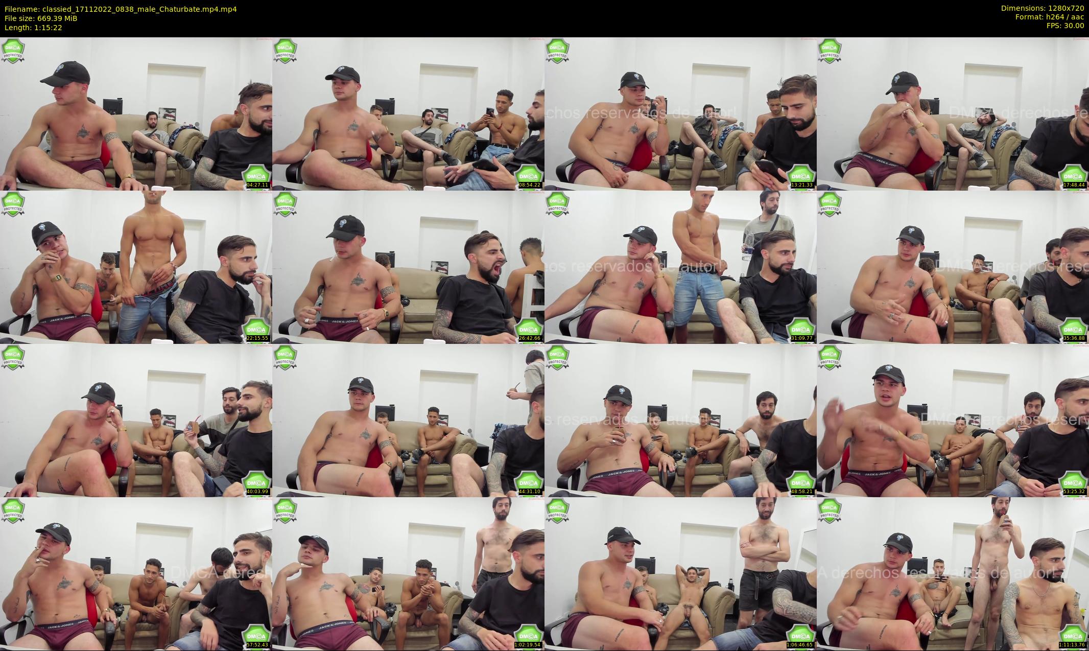 classied — 76 minute Chaturbate male cam show recording, 720p, Nov 17, 2022