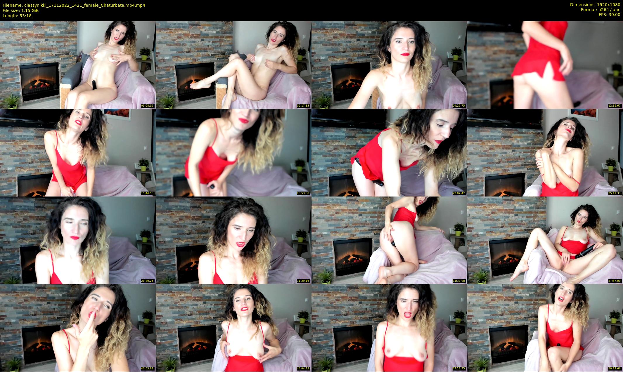 classynikki — 54 minute Chaturbate female cam show recording, 1080p, Nov 17, 2022