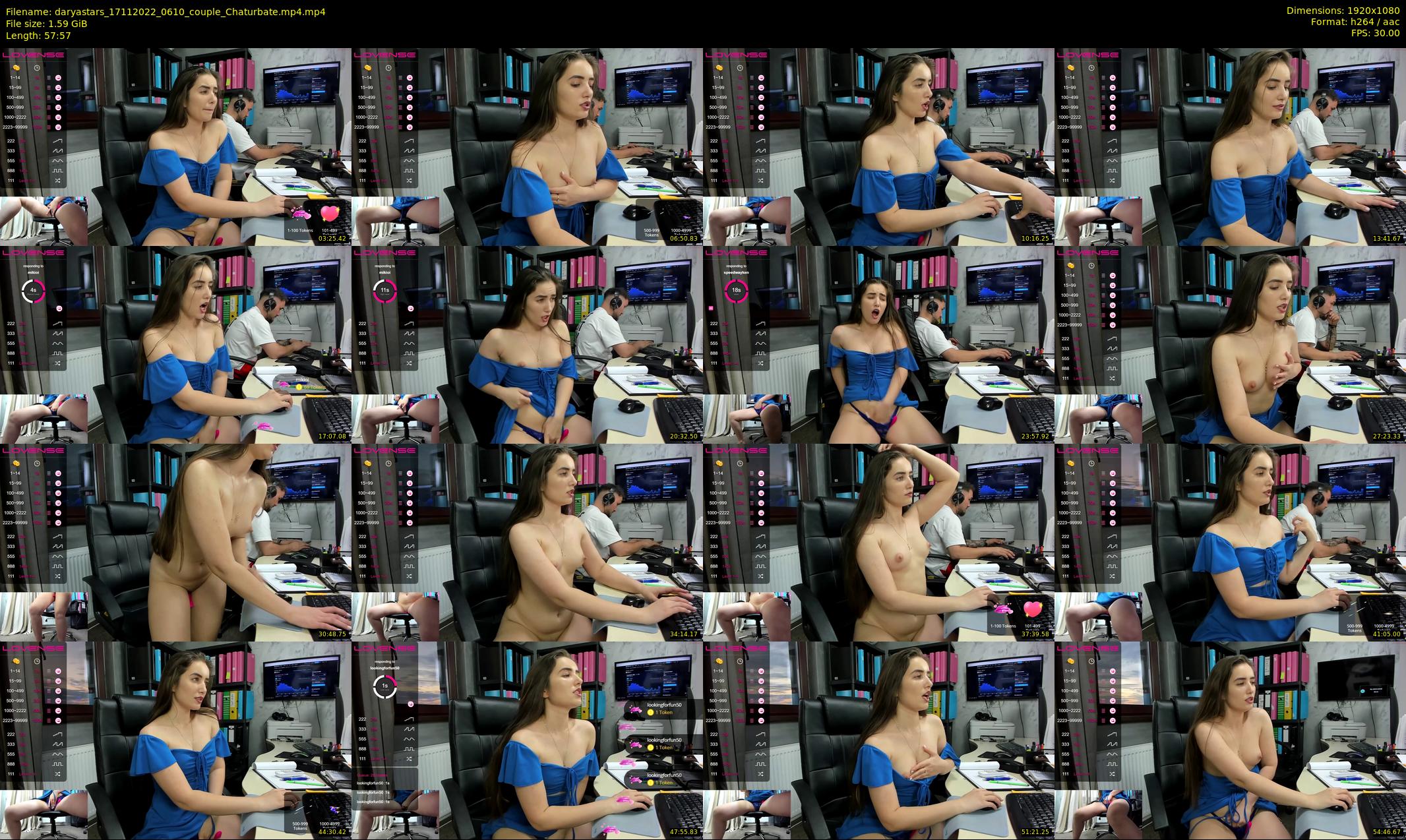daryastars — 58 minute Chaturbate couple cam show recording, 1080p, Nov 17, 2022