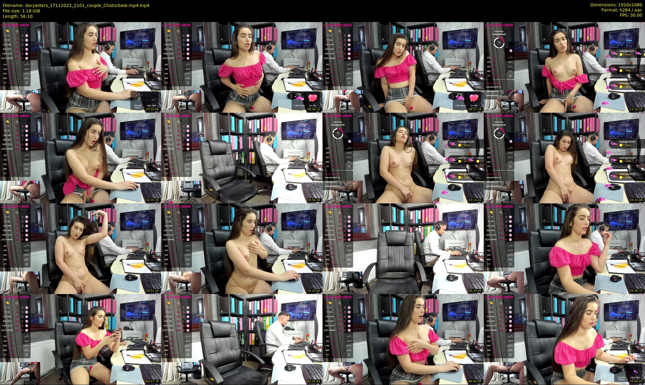 daryastars — 57 minute Chaturbate couple cam show recording, 1080p, Nov 17, 2022