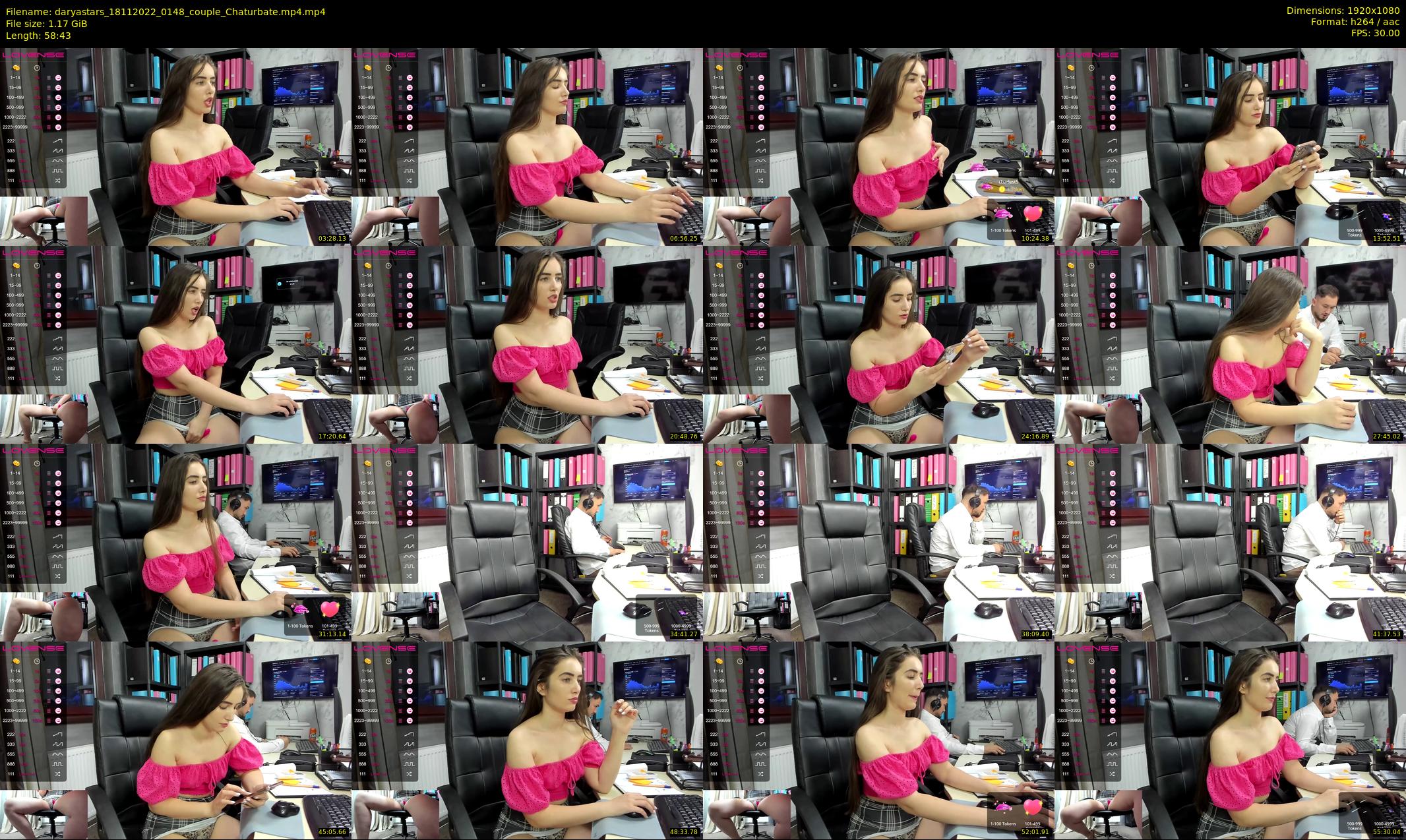 daryastars — 59 minute Chaturbate couple cam show recording, 1080p, Nov 18, 2022