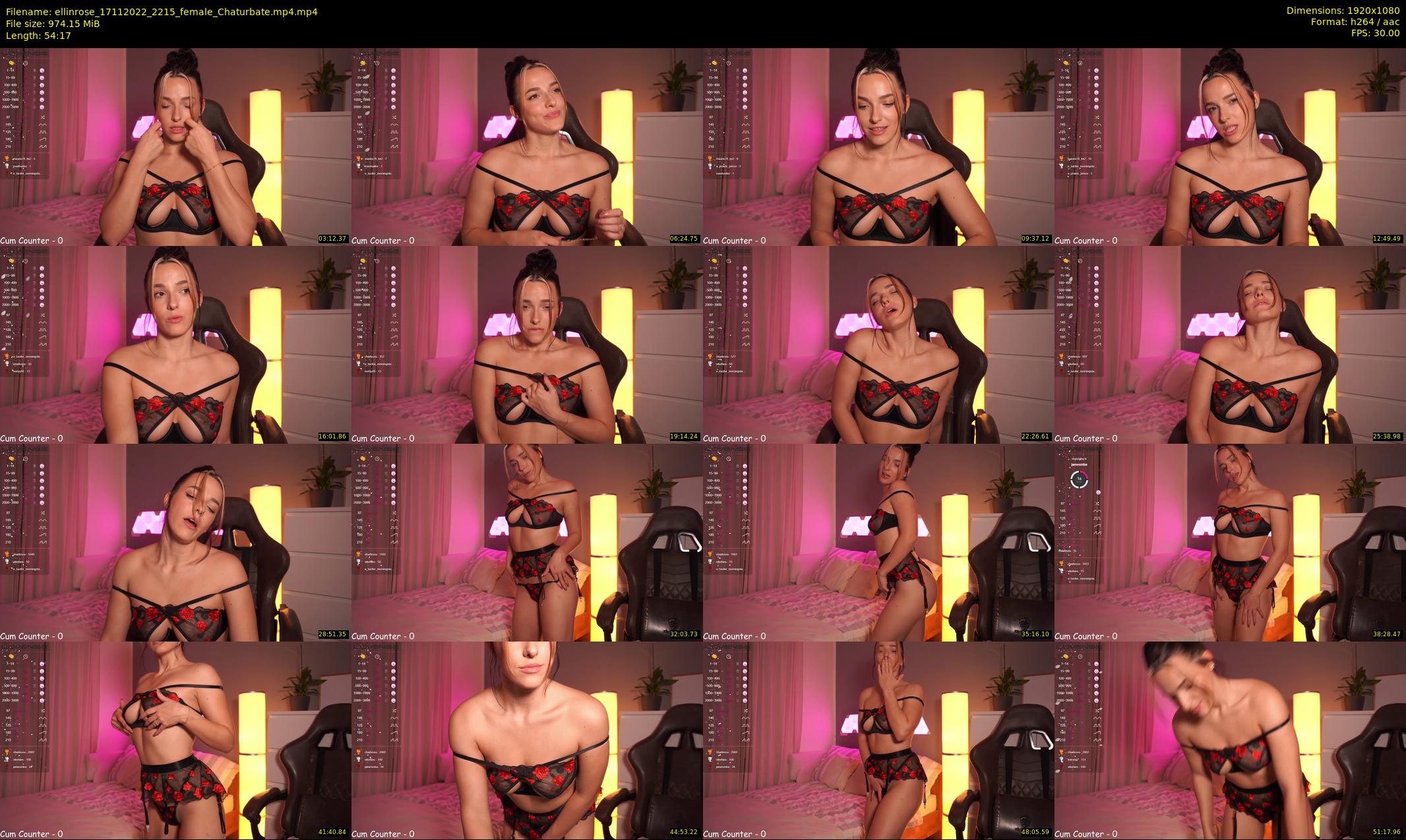 ellinrose — 55 minute Chaturbate female cam show recording, 1080p, Nov 17, 2022