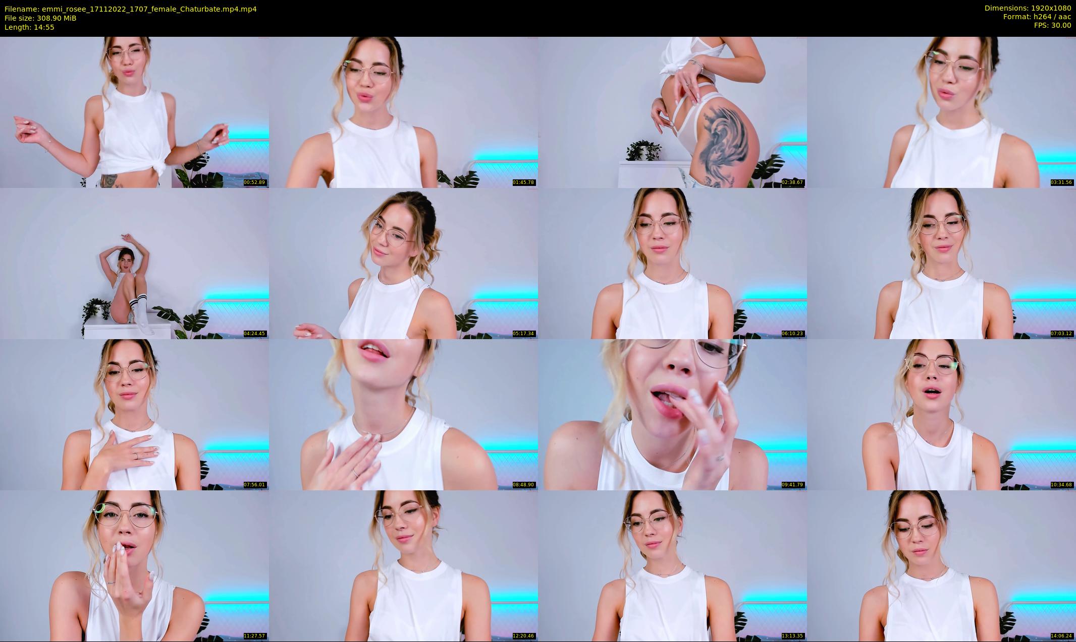 emmi_rosee — 15 minute Chaturbate female cam show recording, 1080p, Nov 17, 2022
