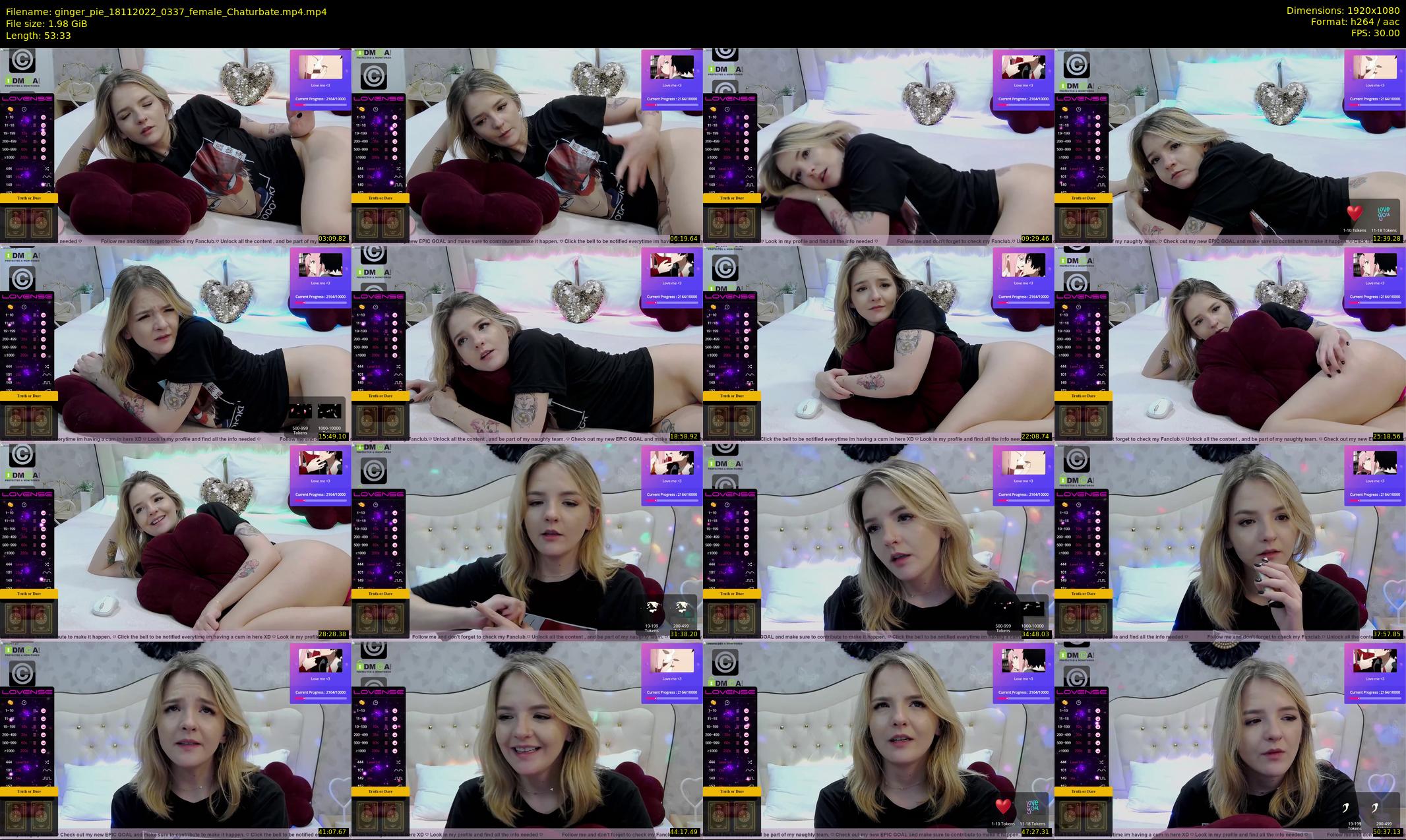 ginger_pie — 54 minute Chaturbate female cam show recording, 1080p, Nov 18, 2022