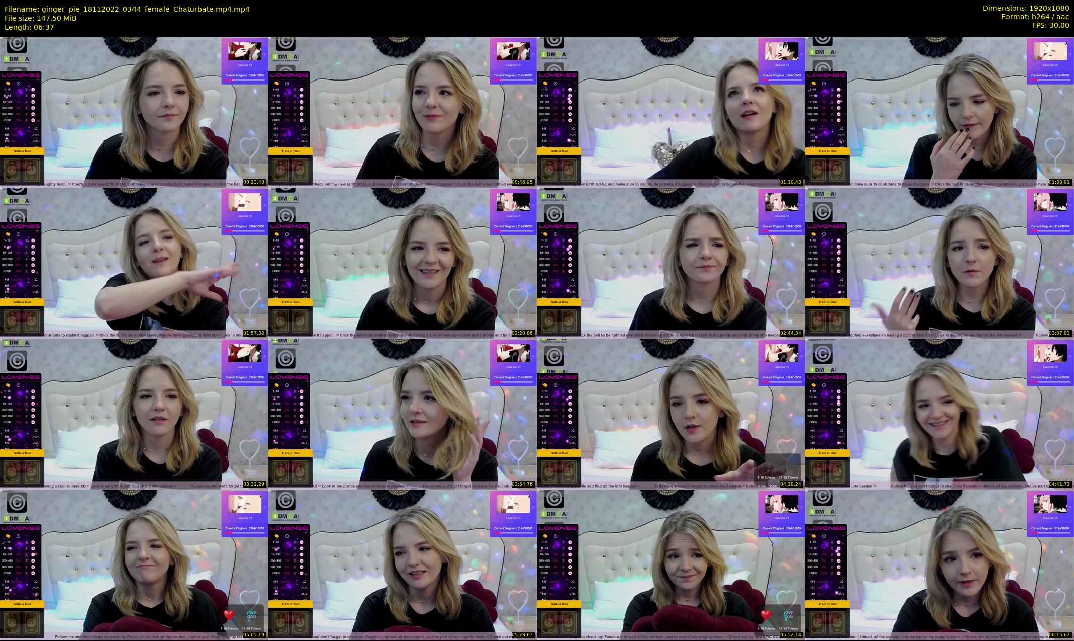 ginger_pie — 7 minute Chaturbate female cam show recording, 1080p, Nov 18, 2022