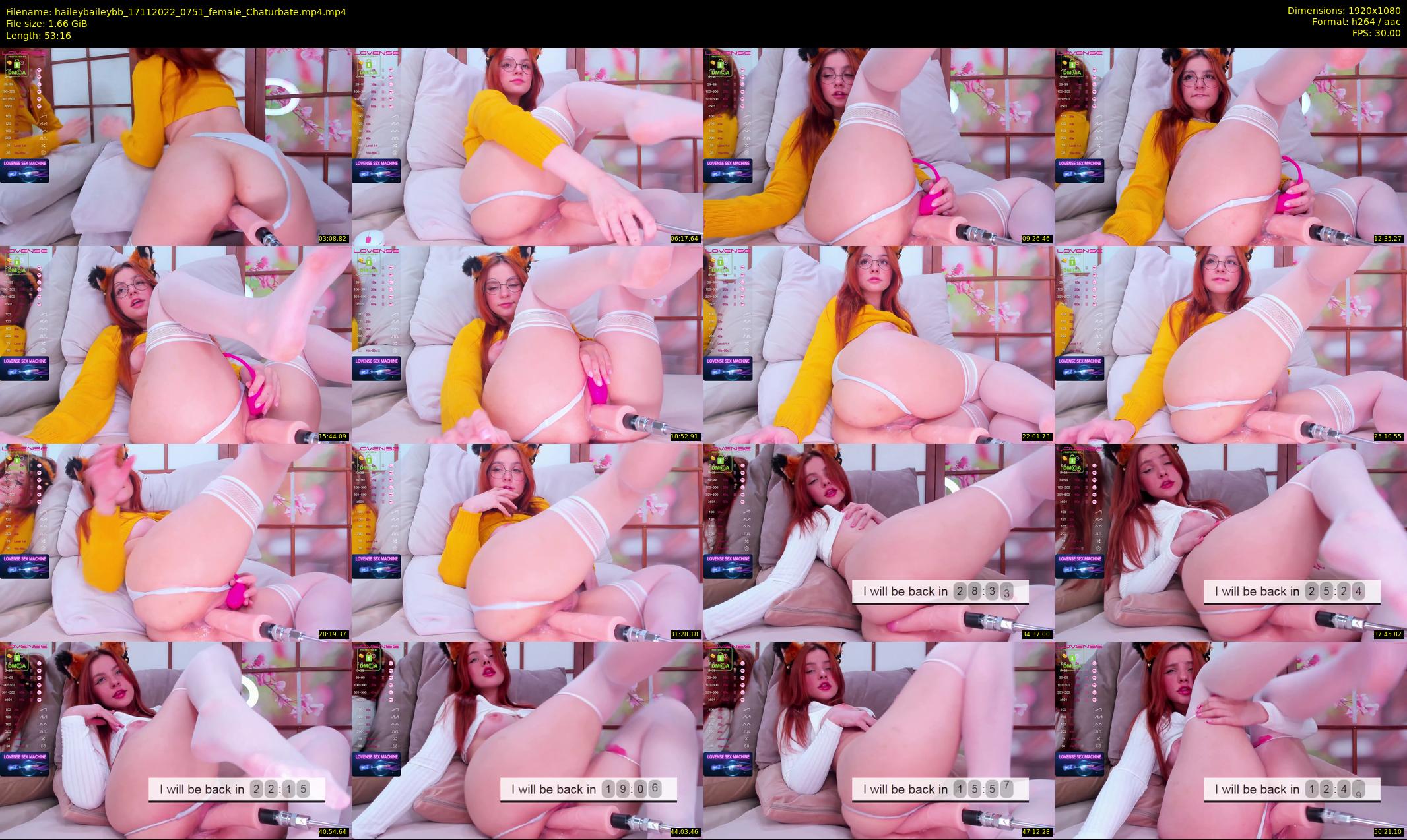 haileybaileybb — 54 minute Chaturbate female cam show recording, 1080p, Nov 17, 2022