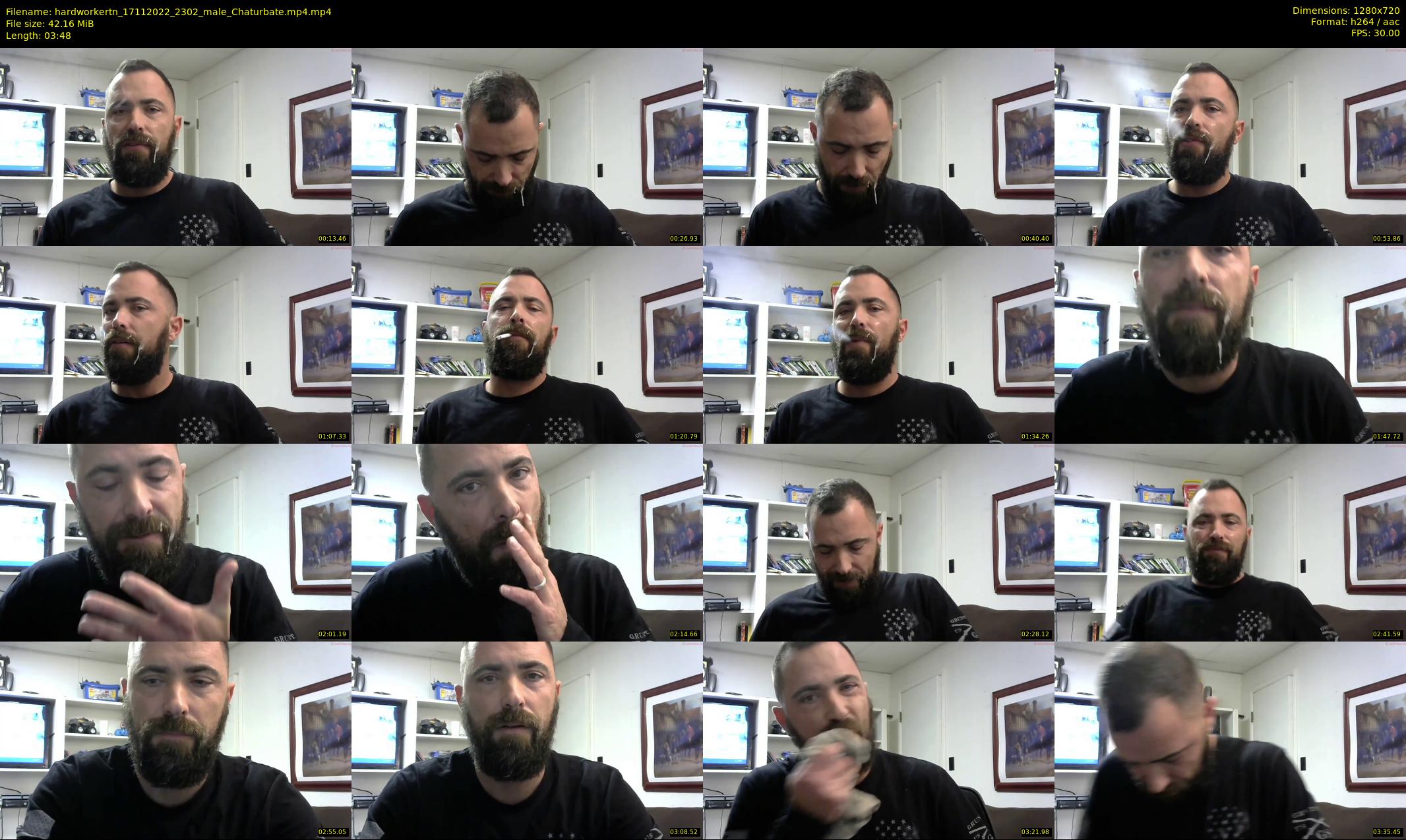 hardworkertn — 4 minute Chaturbate male cam show recording, 720p, Nov 17, 2022