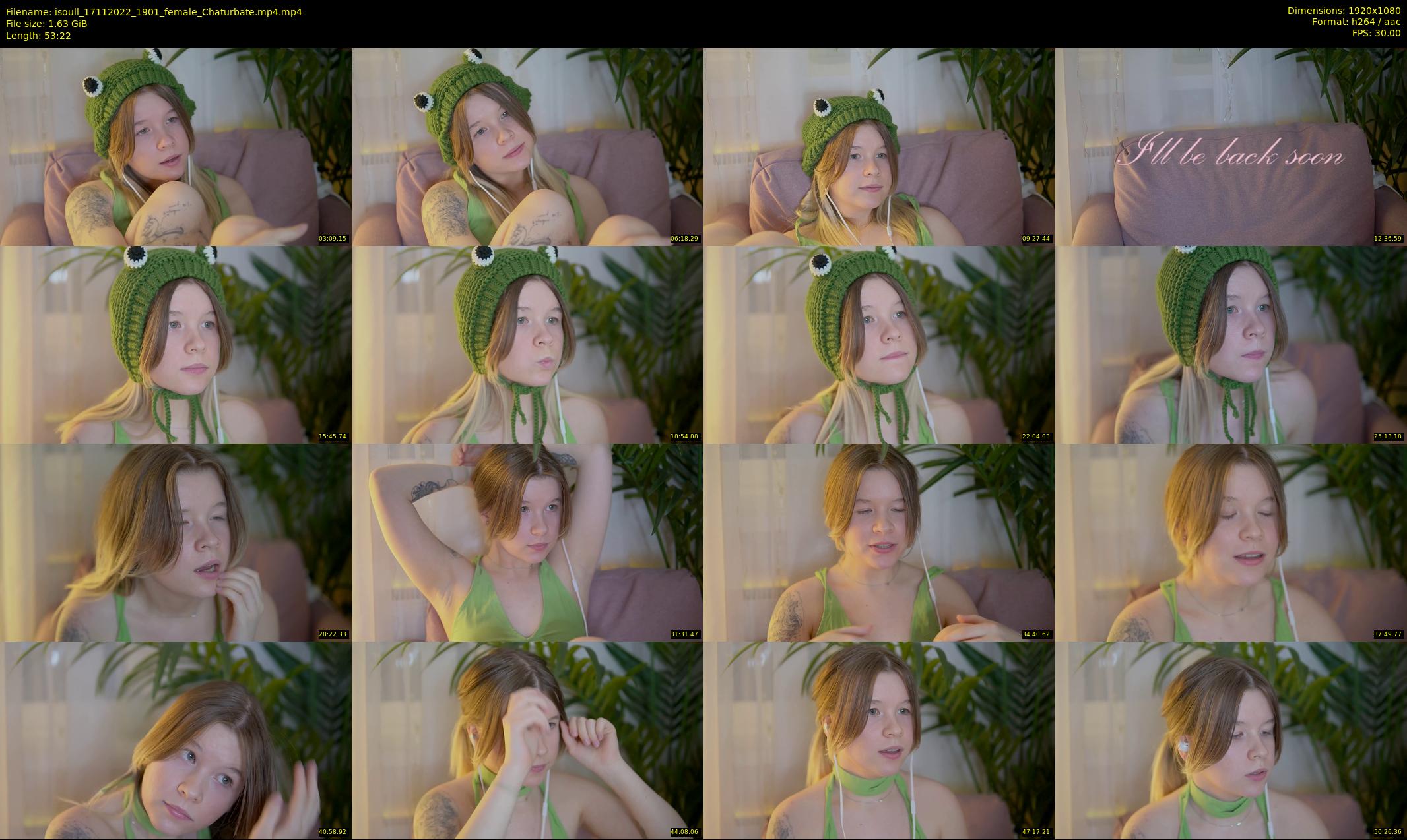 isoull — 54 minute Chaturbate female cam show recording, 1080p, Nov 17, 2022