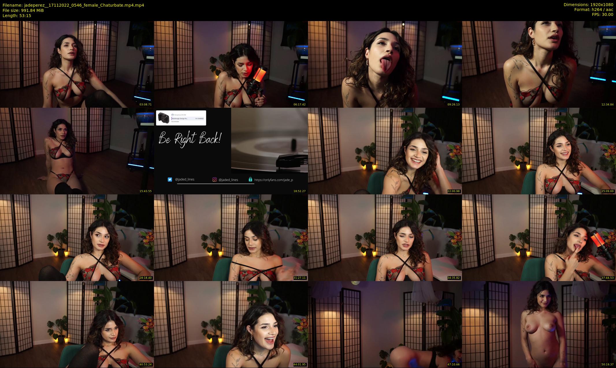jadeperez_ — 54 minute Chaturbate female cam show recording, 1080p, Nov 17, 2022