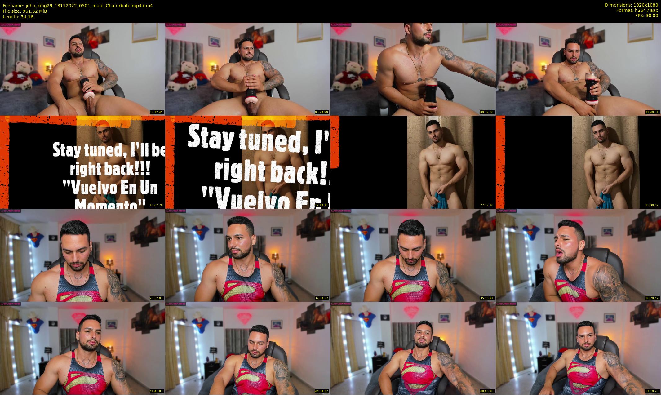 john_king29 — 55 minute Chaturbate male cam show recording, 1080p, Nov 18, 2022