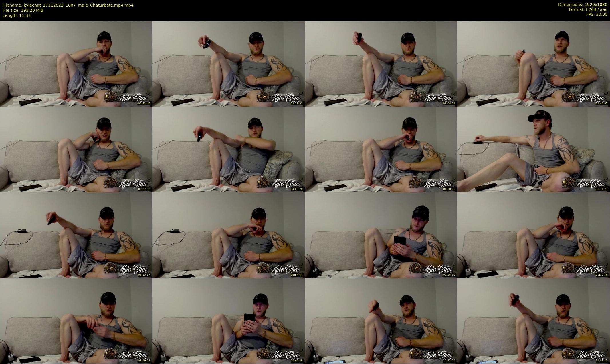 kylechat — 12 minute Chaturbate male cam show recording, 1080p, Nov 17, 2022