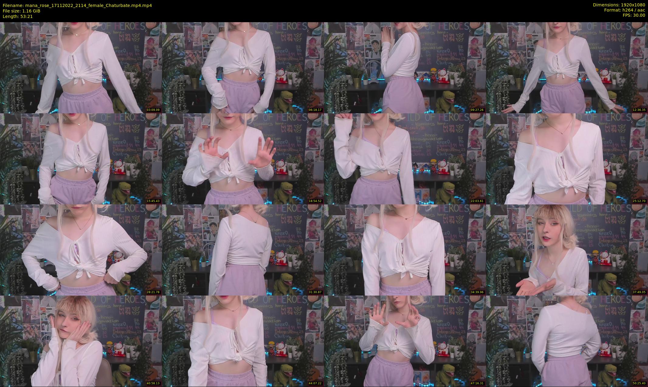mana_rose — 54 minute Chaturbate female cam show recording, 1080p, Nov 17, 2022