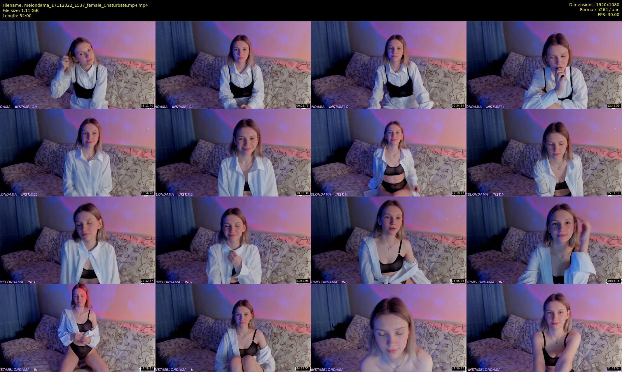 melondama — 54 minute Chaturbate female cam show recording, 1080p, Nov 17, 2022