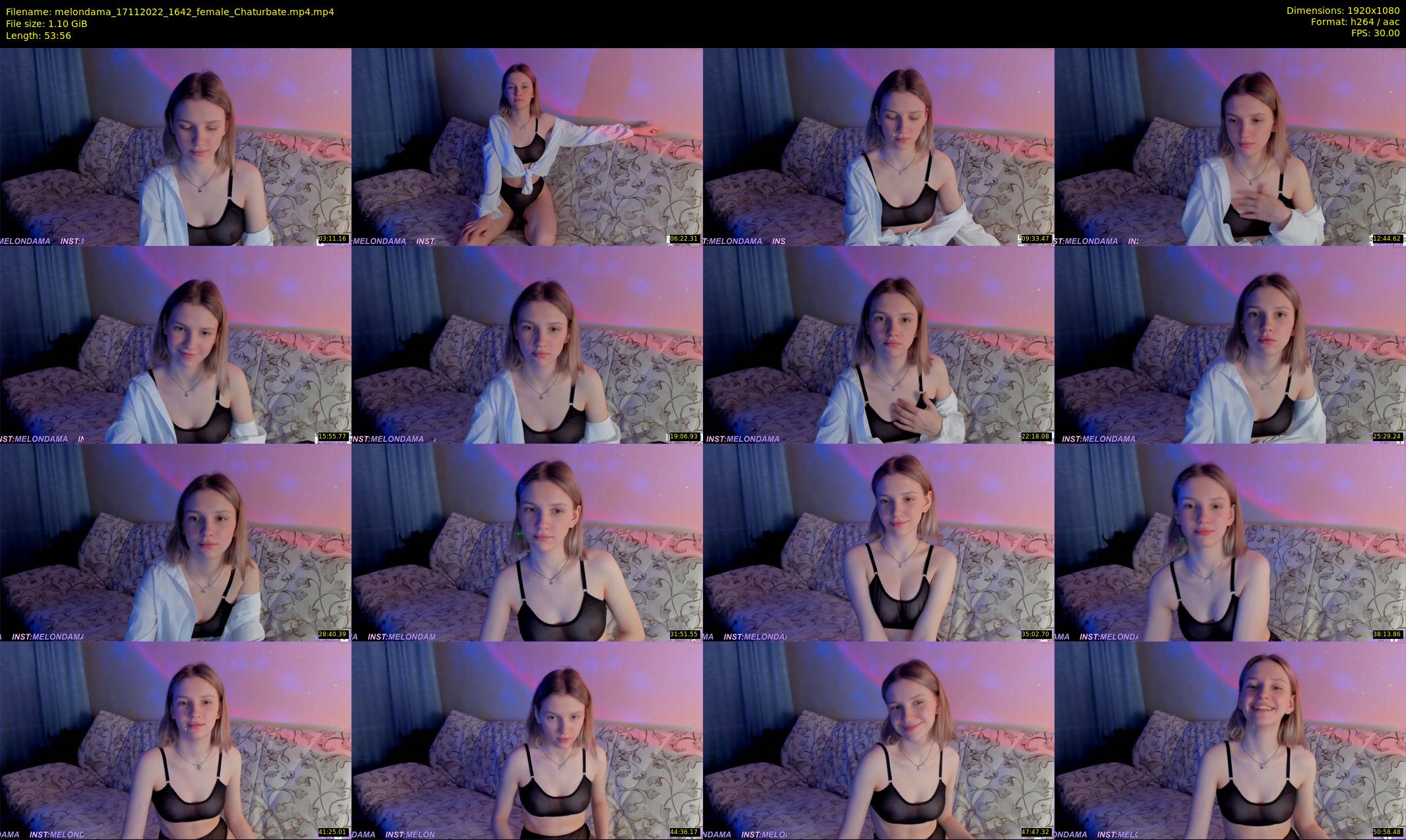 melondama — 54 minute Chaturbate female cam show recording, 1080p, Nov 17, 2022