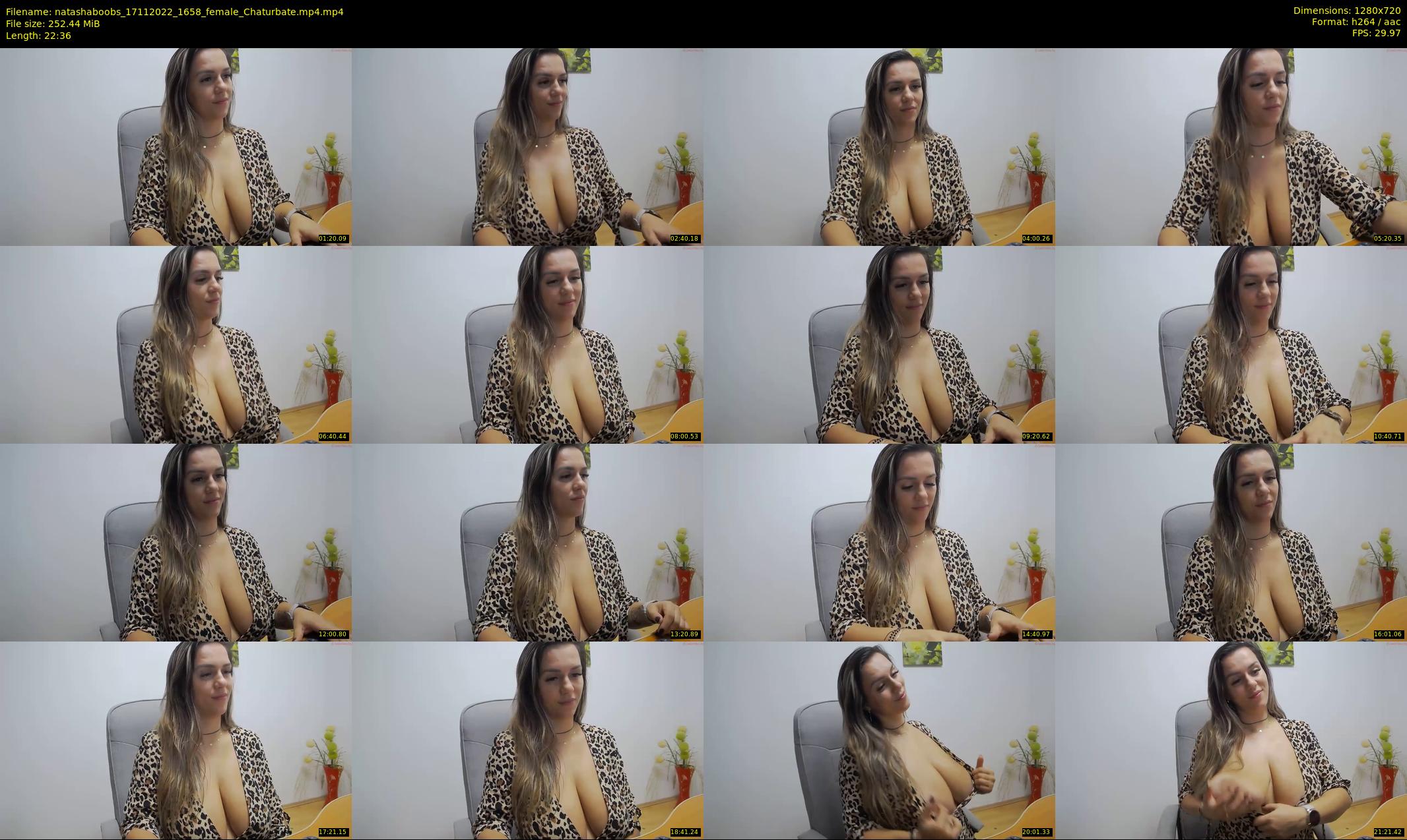 natashaboobs — 23 minute Chaturbate female cam show recording, 720p, Nov 17, 2022