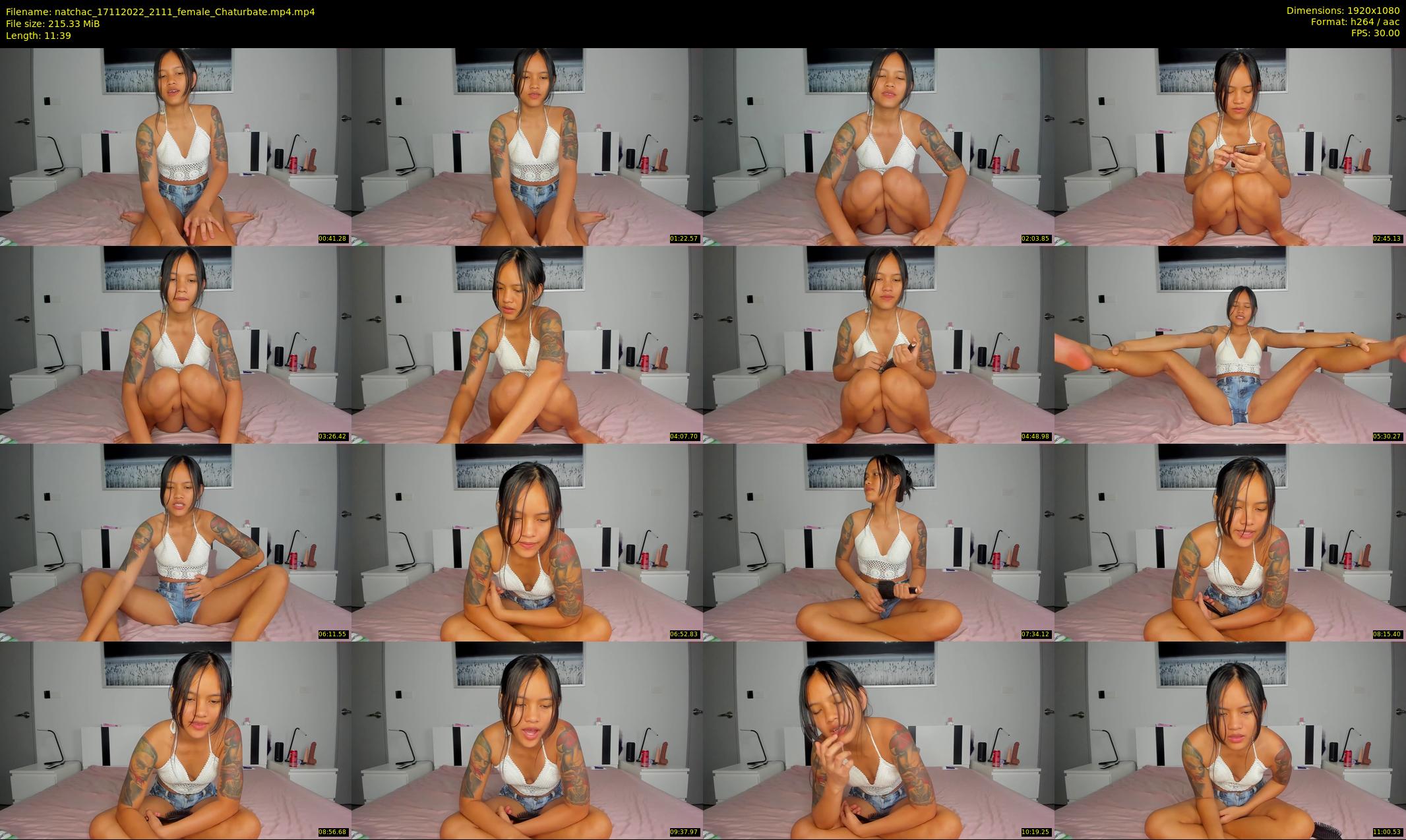 natchac — 12 minute Chaturbate female cam show recording, 1080p, Nov 17, 2022