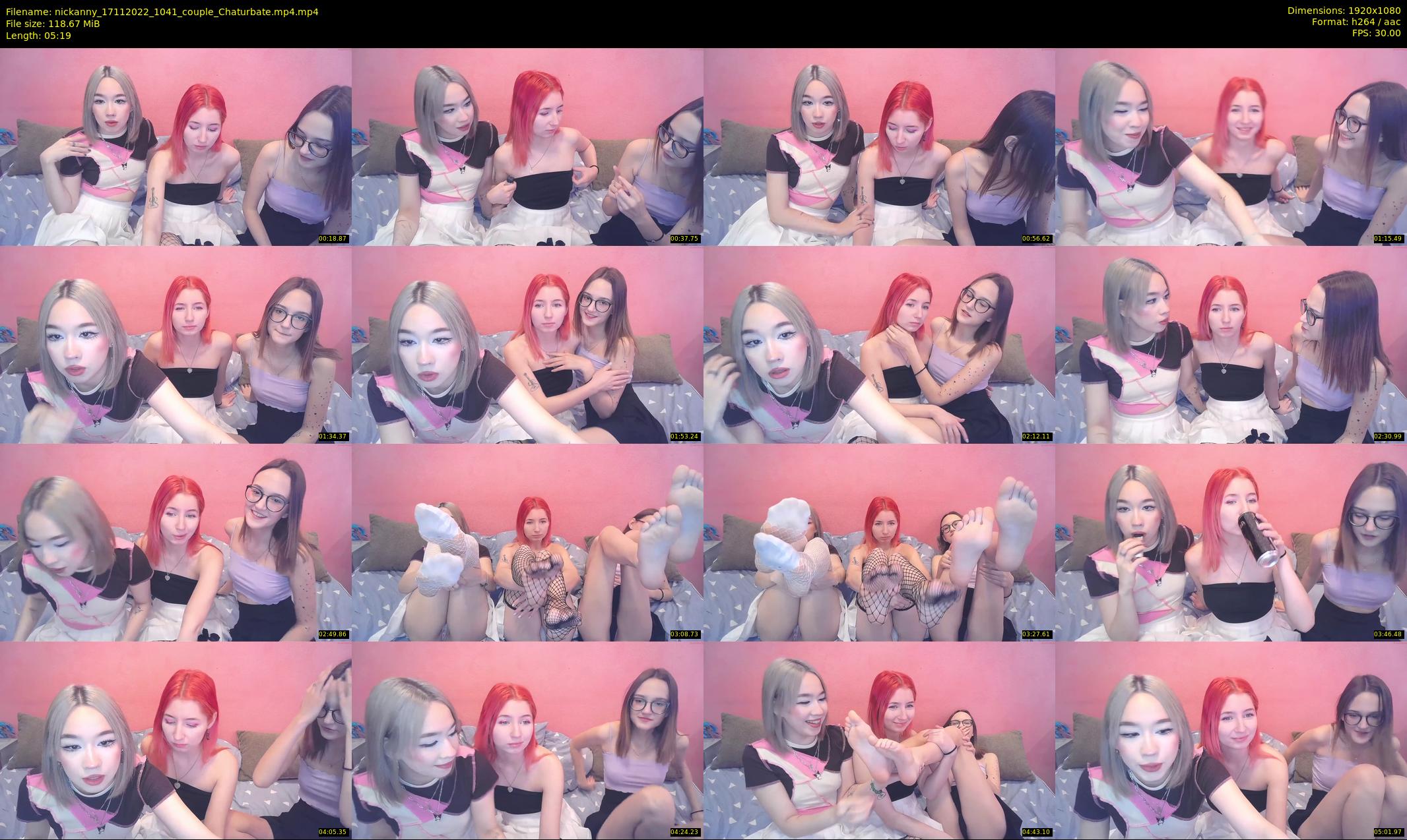 nickanny — 6 minute Chaturbate couple cam show recording, 1080p, Nov 17, 2022