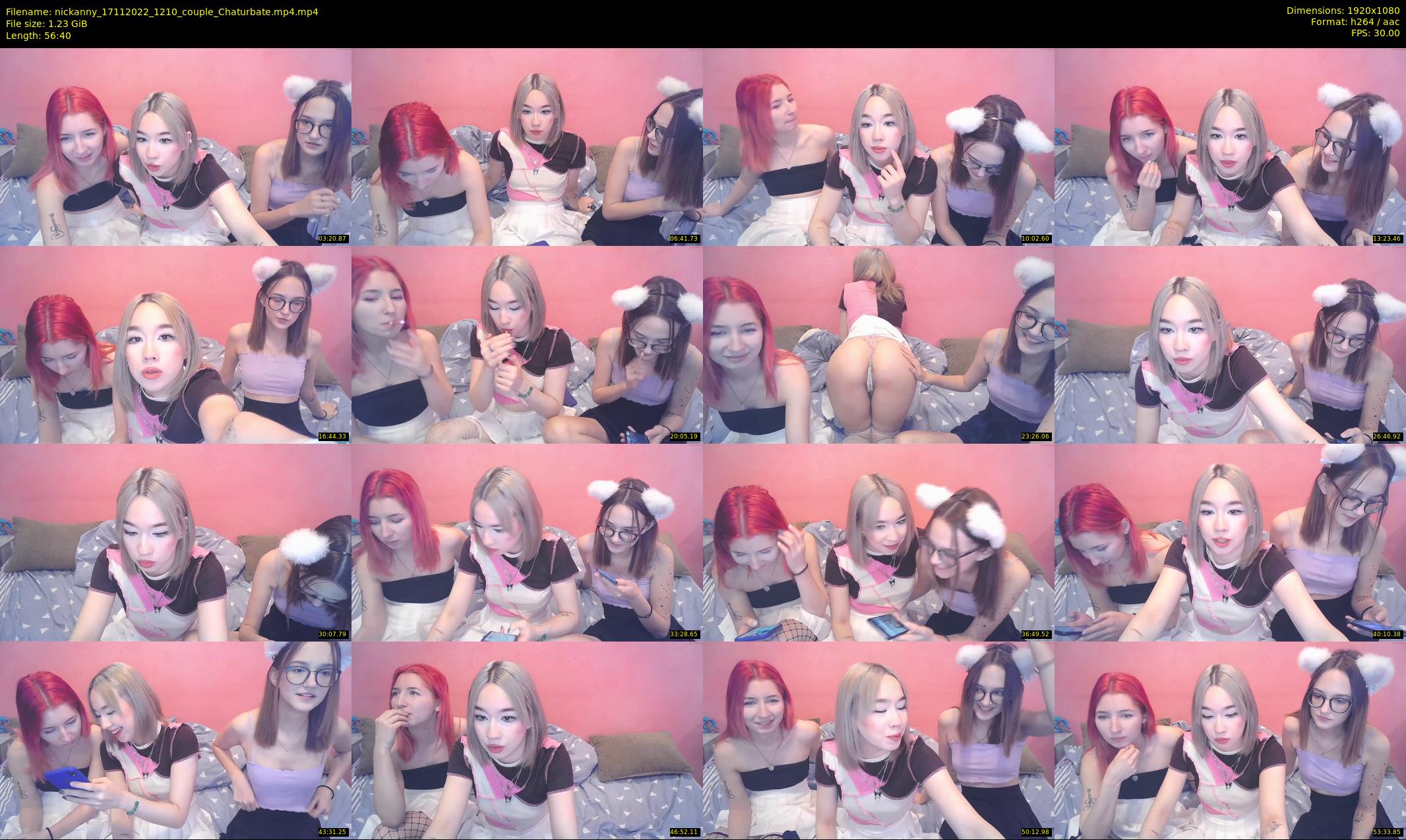nickanny — 57 minute Chaturbate couple cam show recording, 1080p, Nov 17, 2022