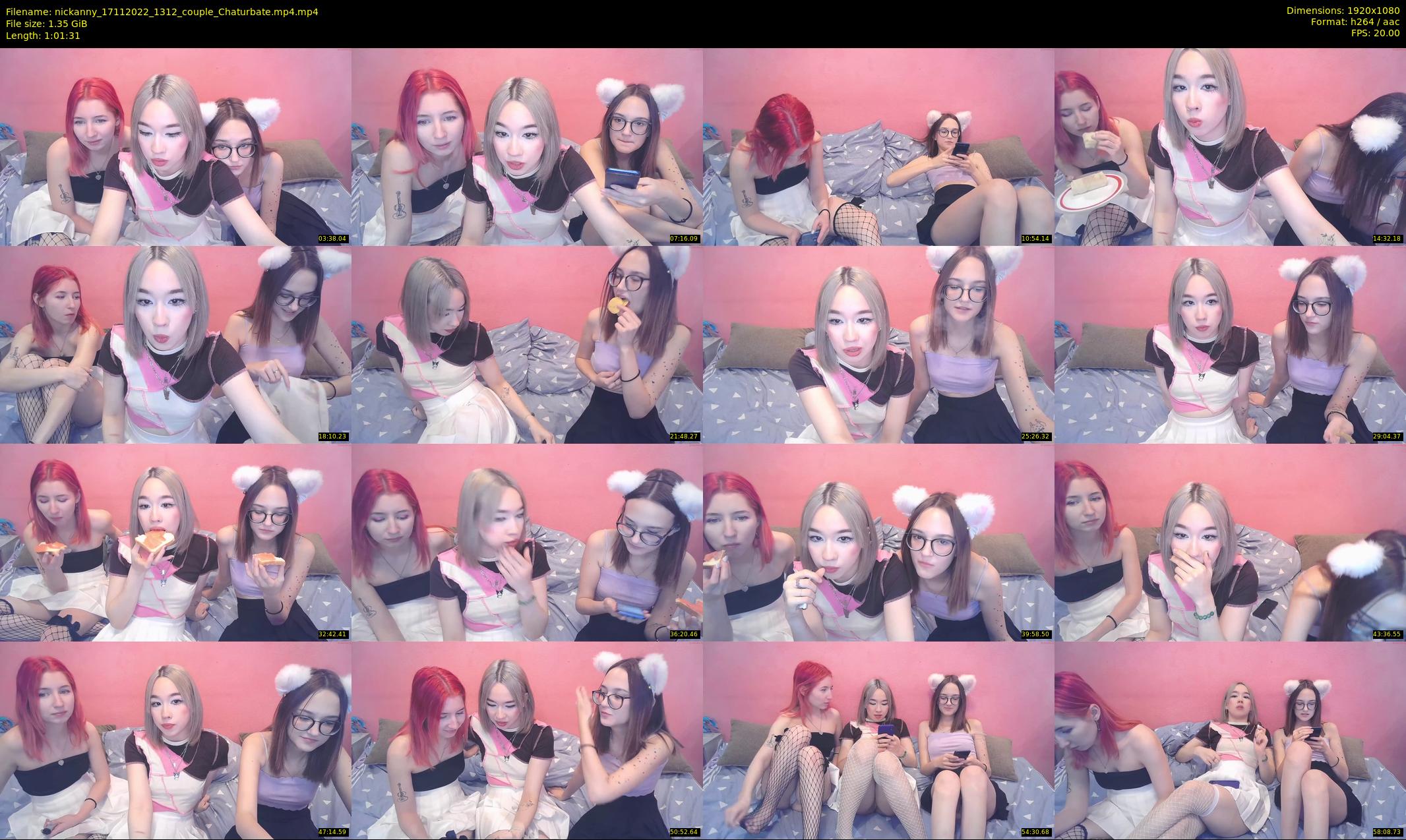 nickanny — 62 minute Chaturbate couple cam show recording, 1080p, Nov 17, 2022
